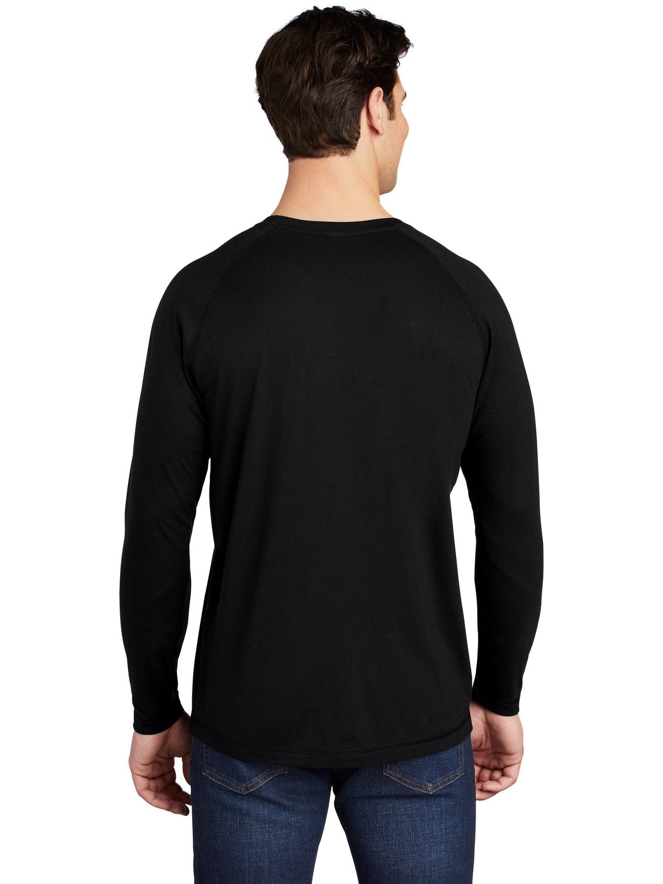 Sport-Tek Posicharge Long Sleeve Tri-Blend Wicking Raglan Tee