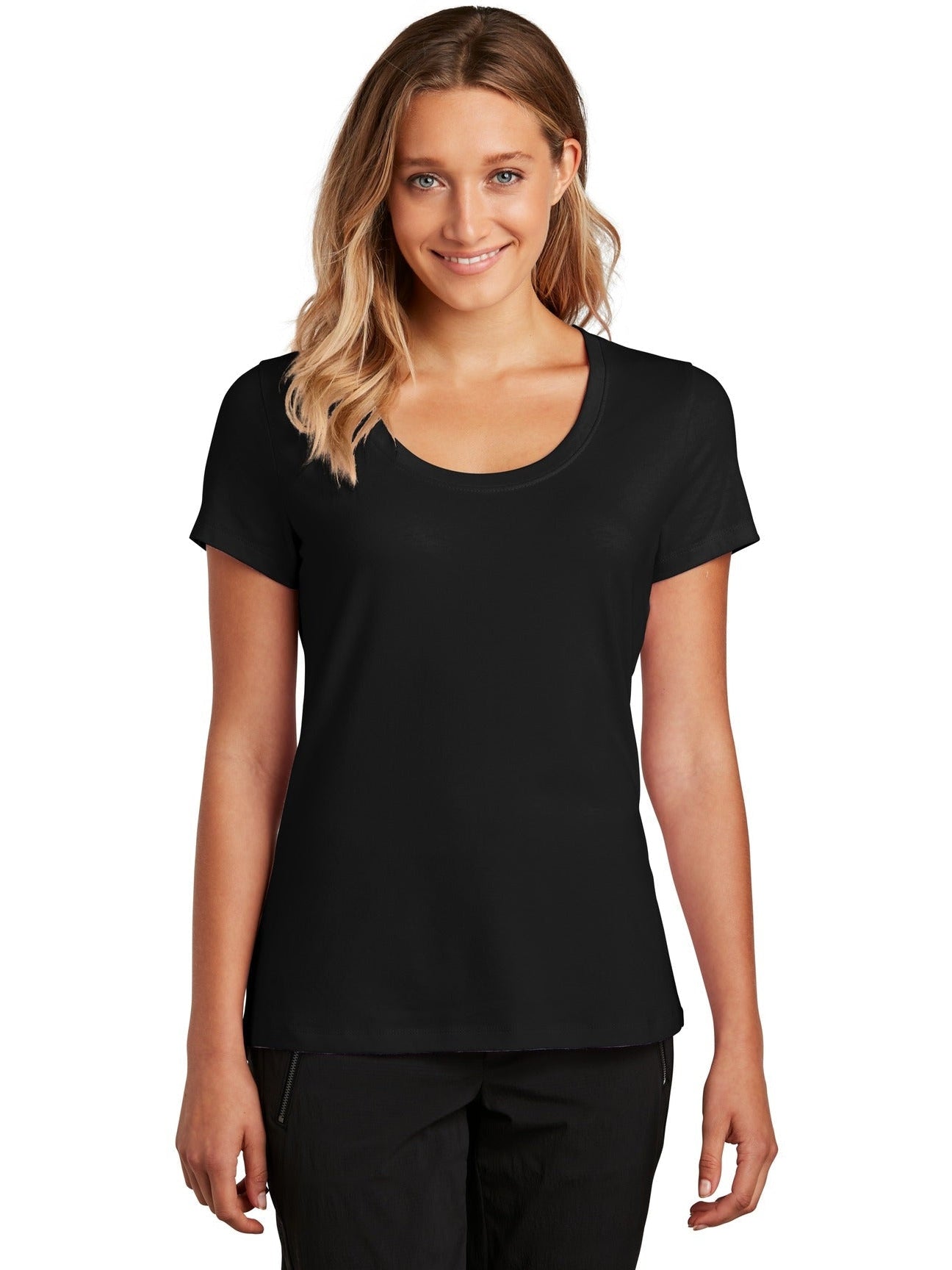 District Ladies Flex Scoop Neck Tee