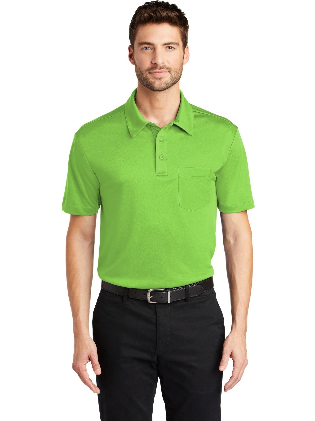 Port Authority Silk Touch Performance Pocket Polo