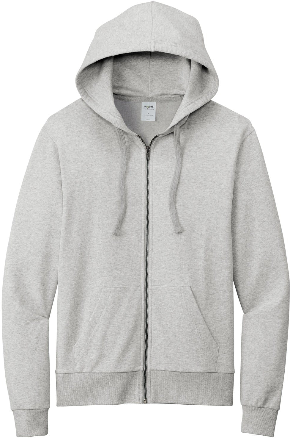 Allmade Unisex Organic French Terry Full-Zip Hoodie