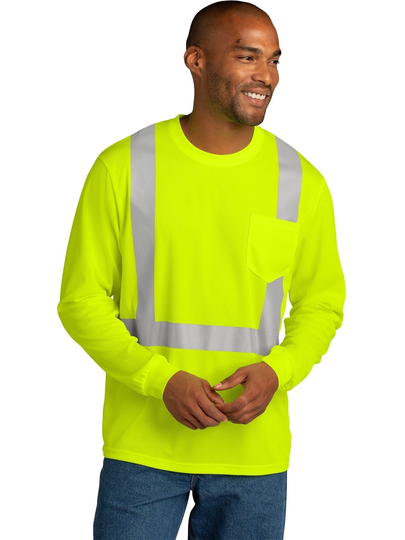 CornerStone ANSI 107 Class 2 Mesh Long Sleeve Tee