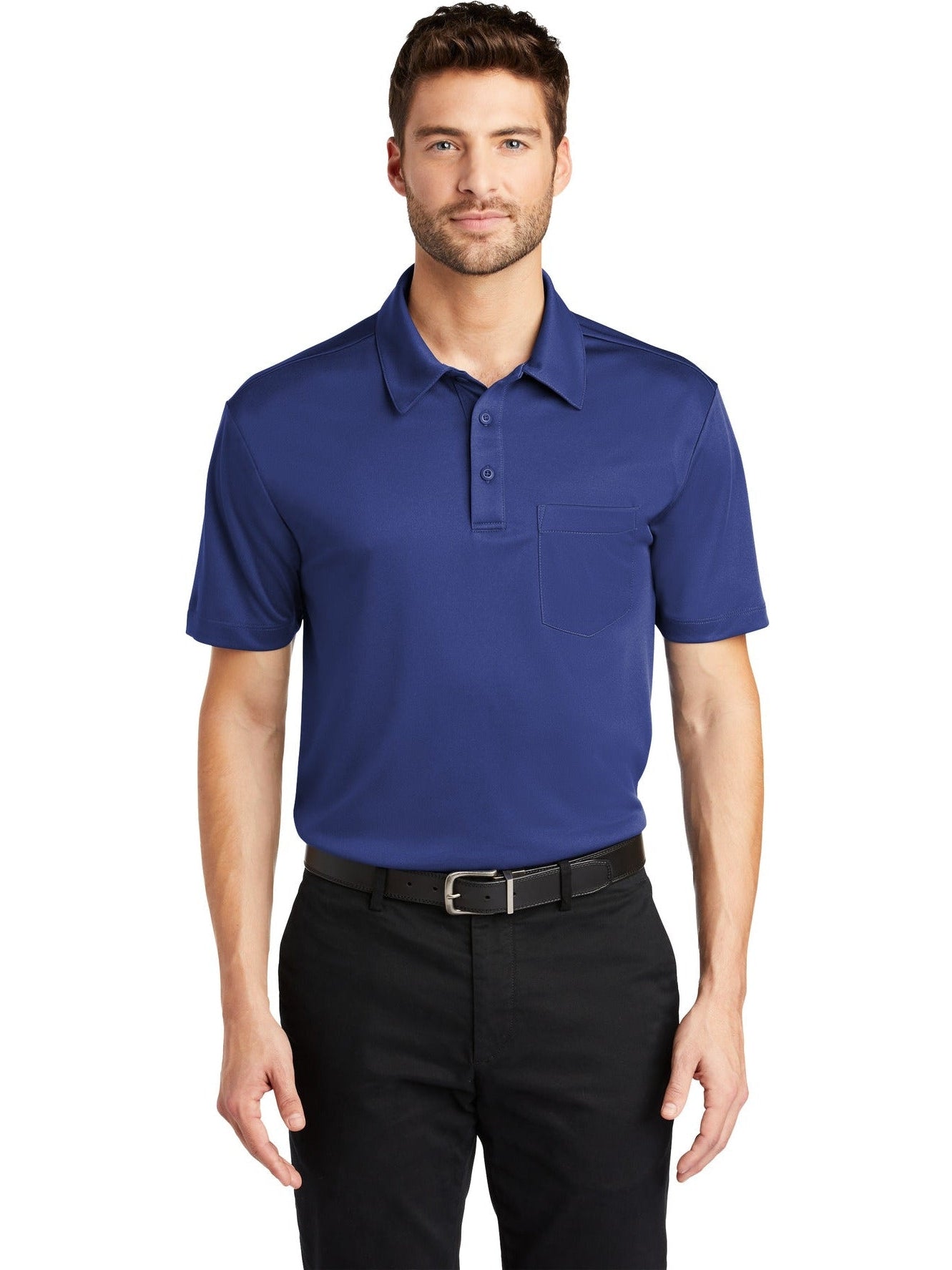 Port Authority Silk Touch Performance Pocket Polo