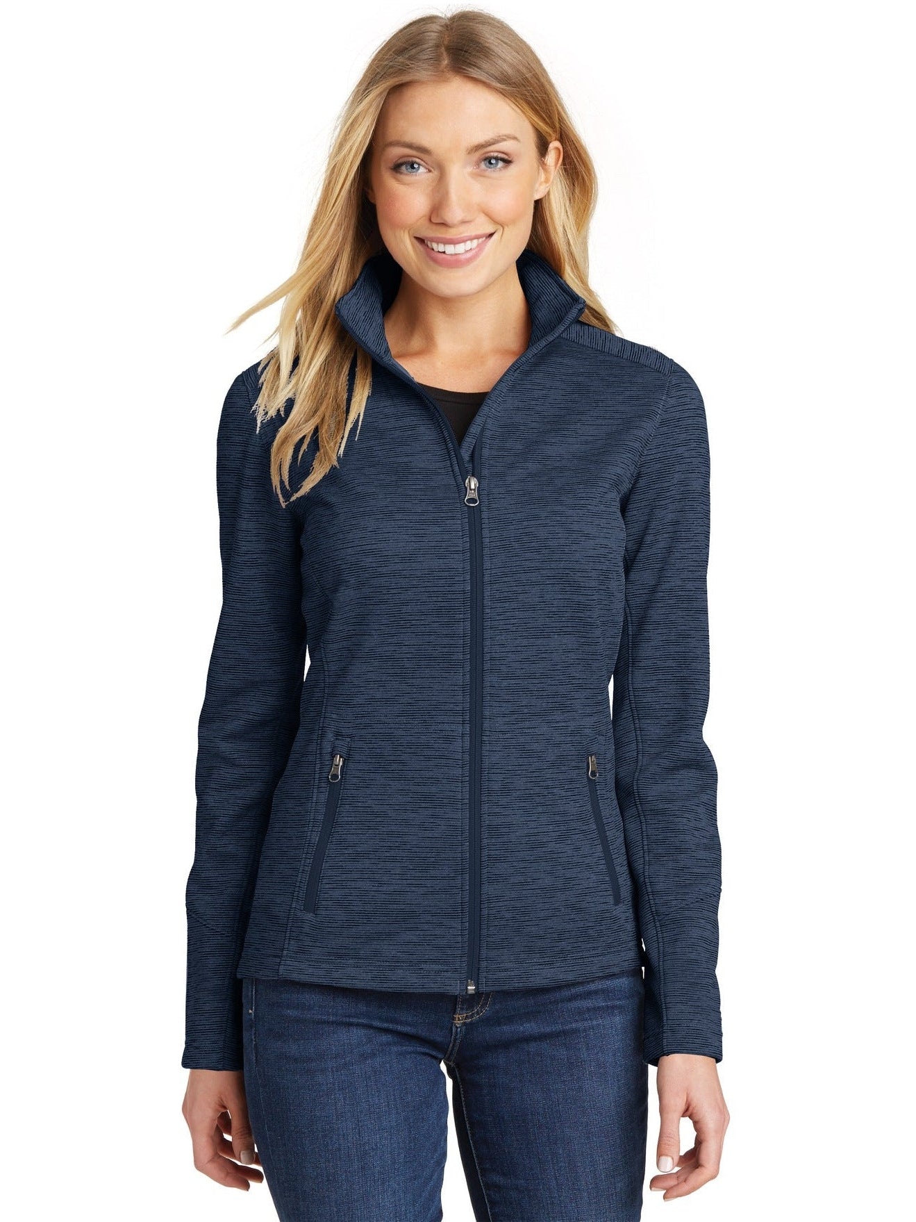 Port Authority Ladies Digi Stripe Fleece Jacket