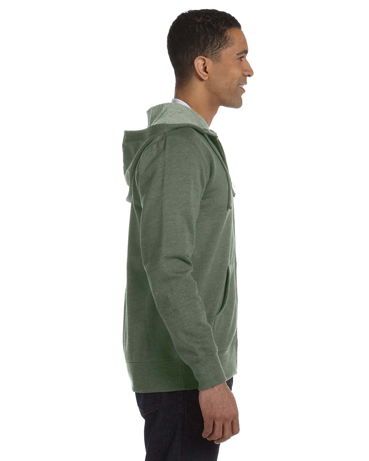 econscious 7 oz. Organic/Recycled Heathered Full-Zip Hood