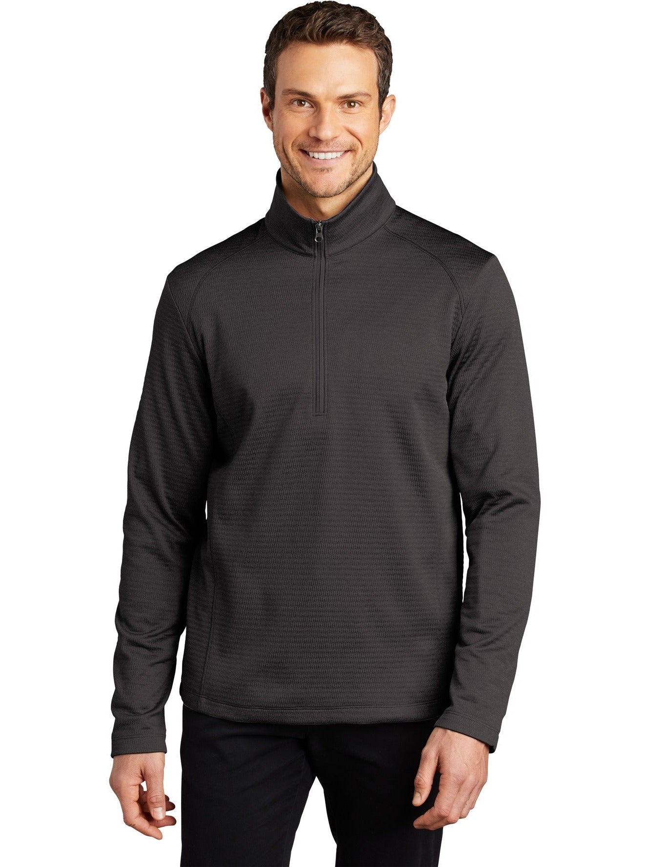 Port Authority Diamond Heather Fleece 1/4-Zip Pullover