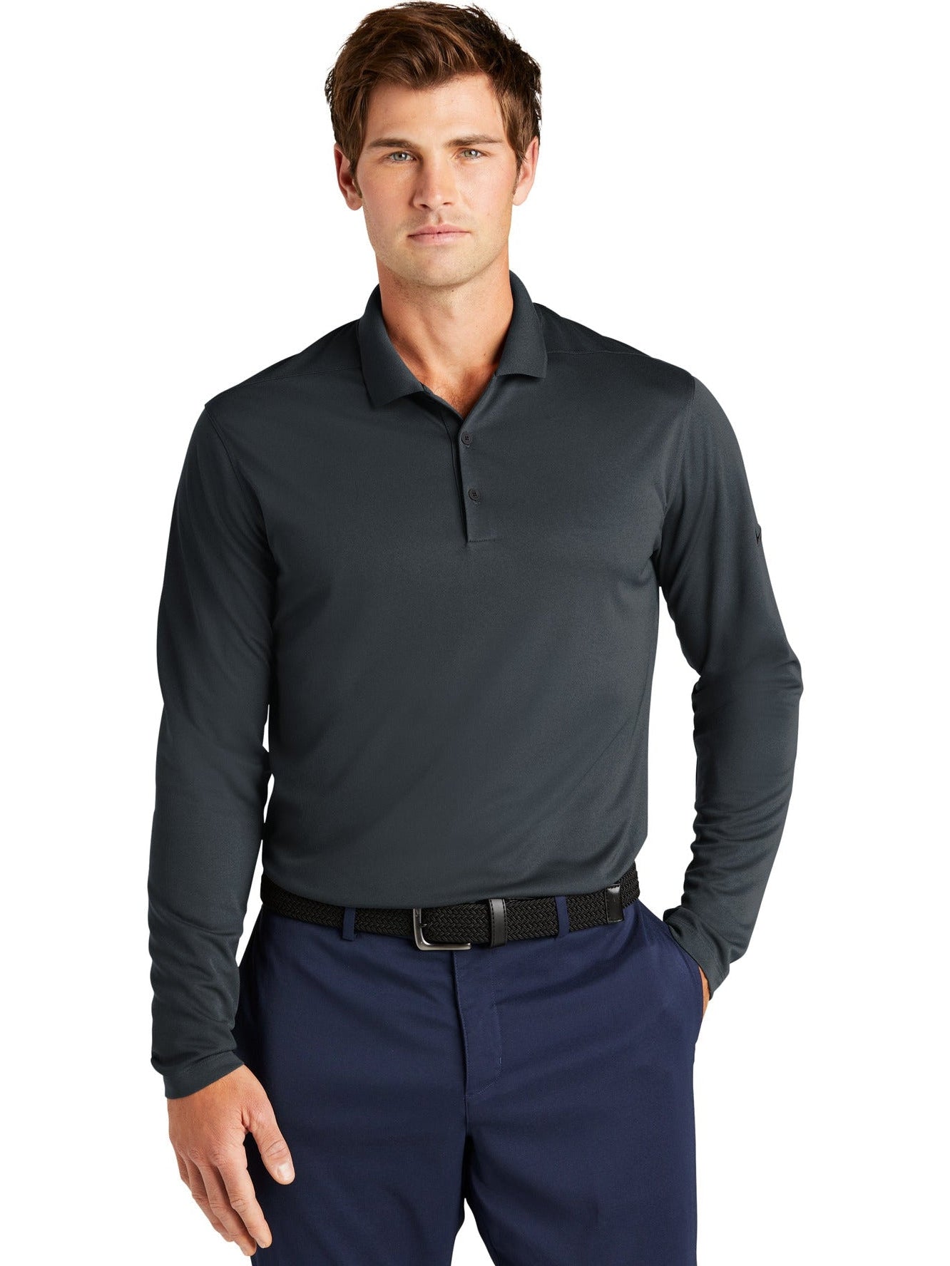 NIKE Dri-FIT Micro Pique 2.0 Long Sleeve Polo