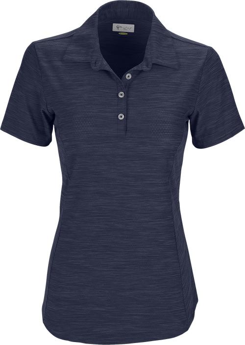 Greg Norman Ladies Play Dry Heather Solid Polo