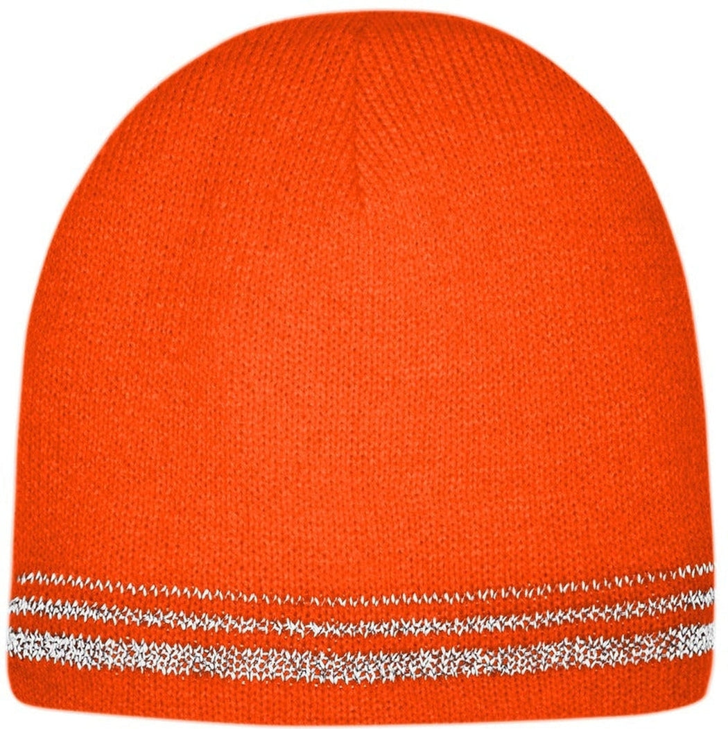 CornerStone  Lined Enhanced Visibility With Reflective Stripes Beanie