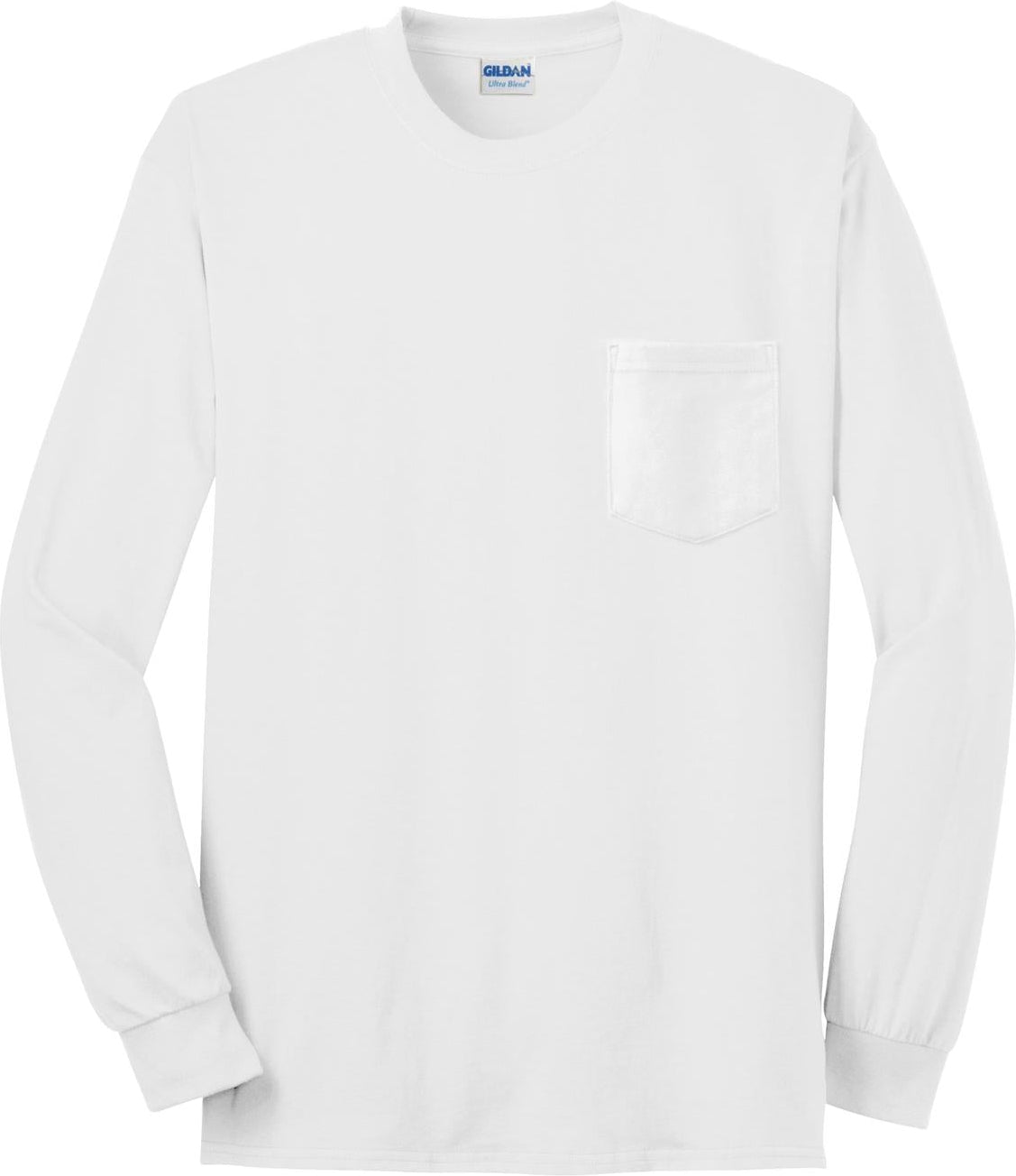 OUTLET-Gildan Ultra Cotton100% Cotton Long Sleeve T-Shirt with Pocket