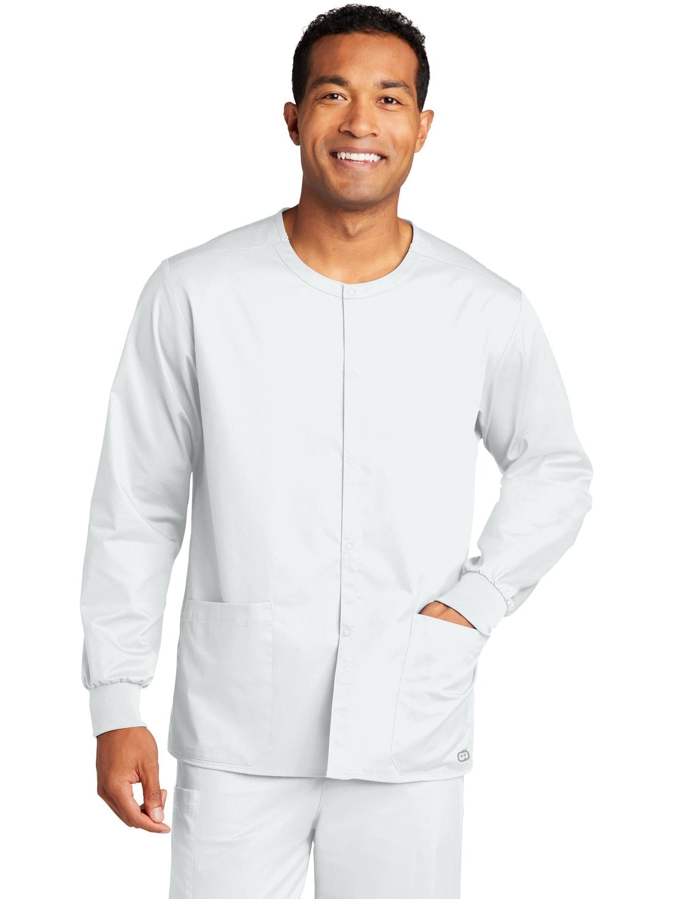 WonderWink Unisex WorkFlex Snap-Front Scrub Jacket