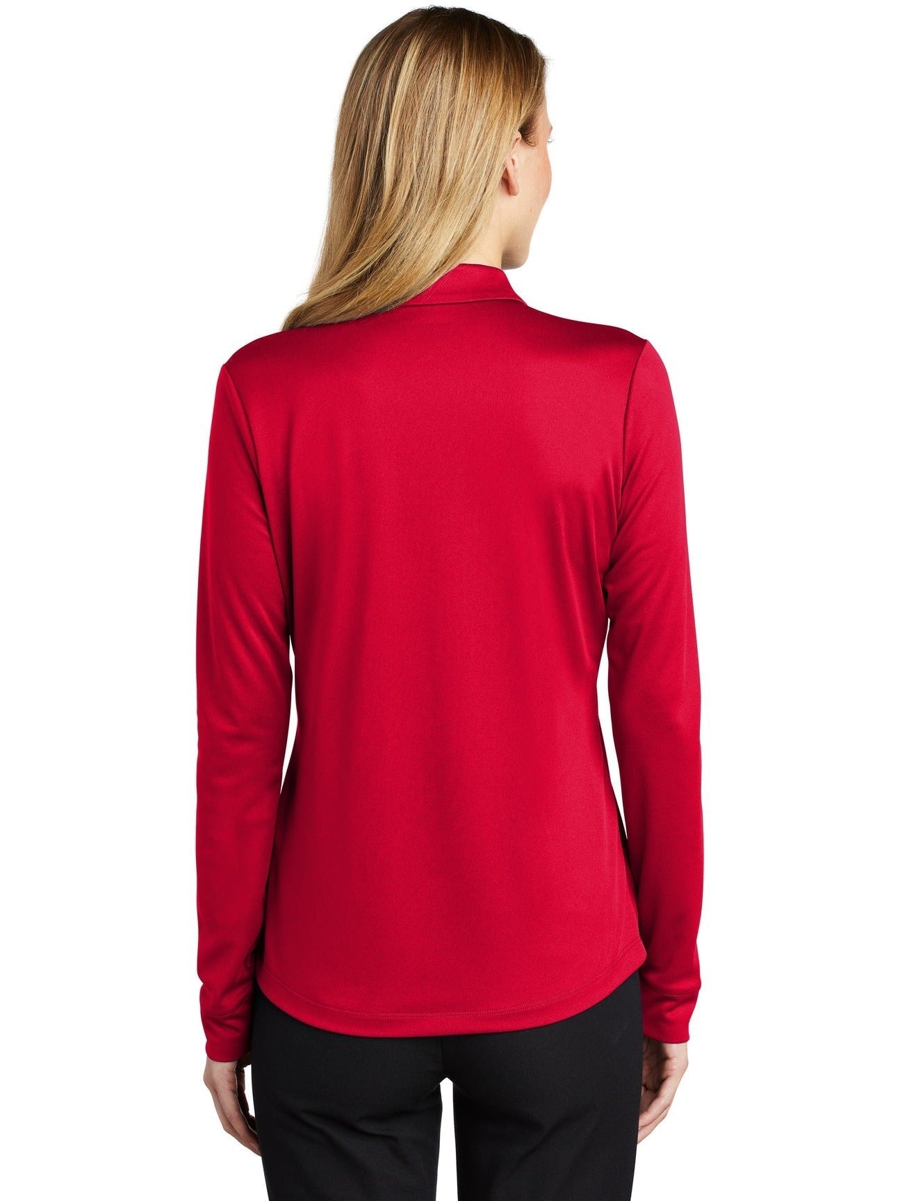 OUTLET-Port AuthorityLadies Silk Touch Performance Long Sleeve Polo