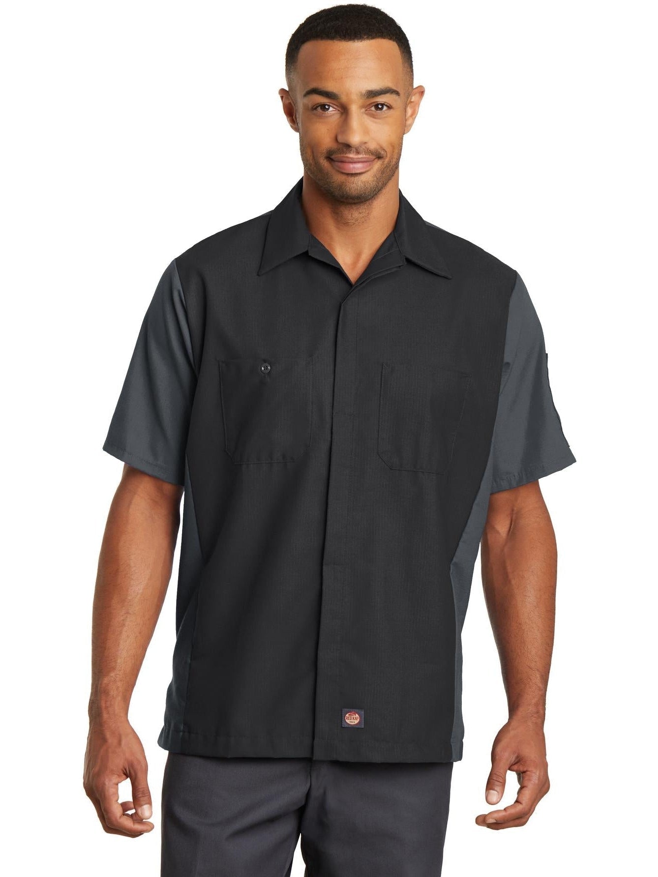 Red KapShort Sleeve Ripstop Crew Shirt