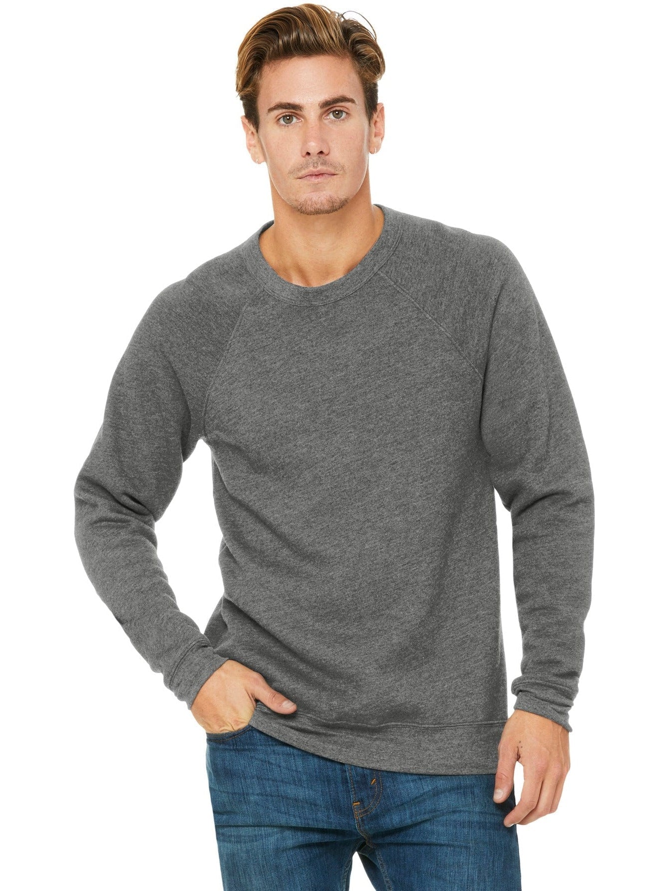 Bella+CanvasSponge Fleece Raglan Sweatshirt