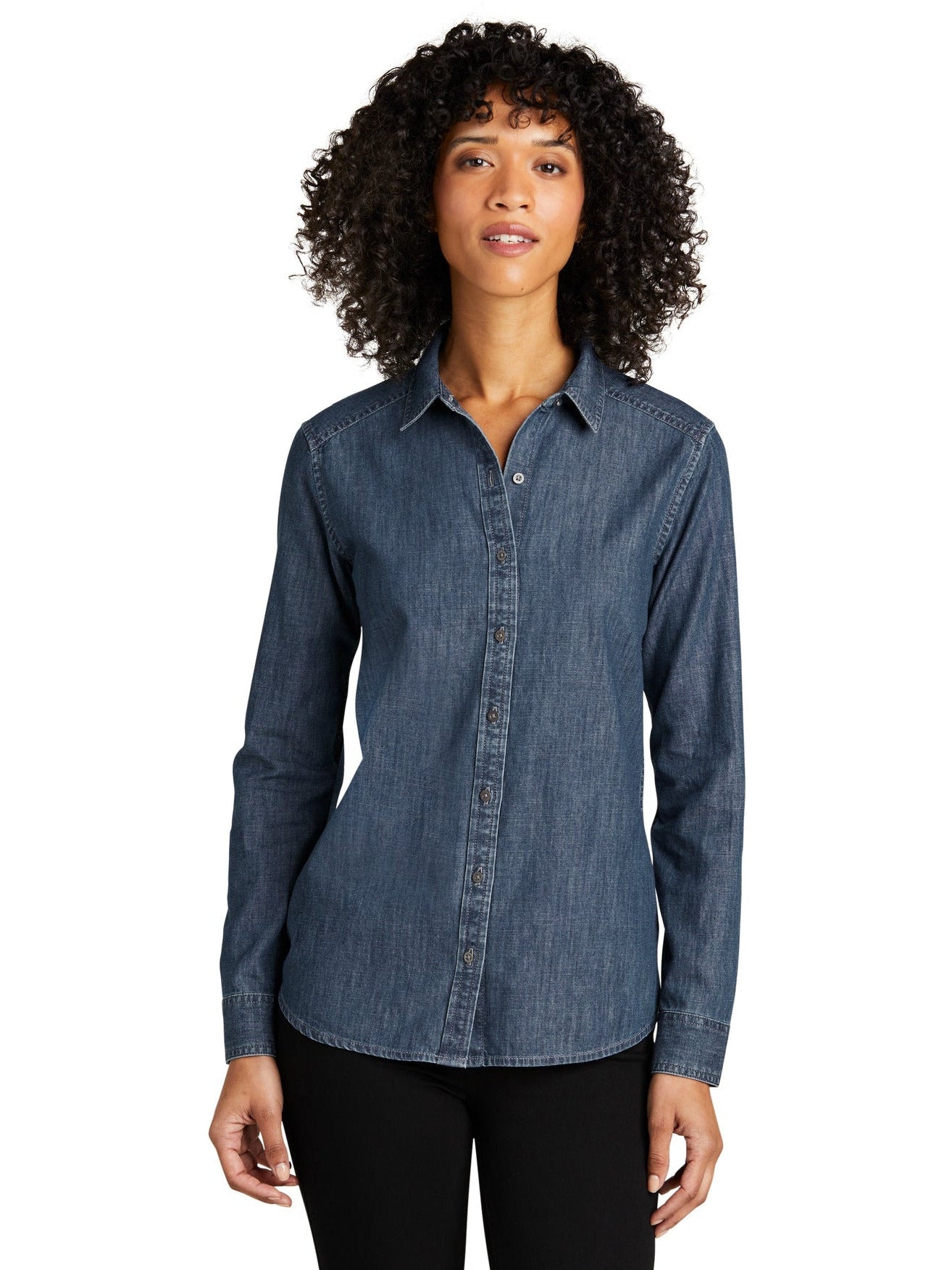 Port AuthorityLadies Long Sleeve Perfect Denim Shirt