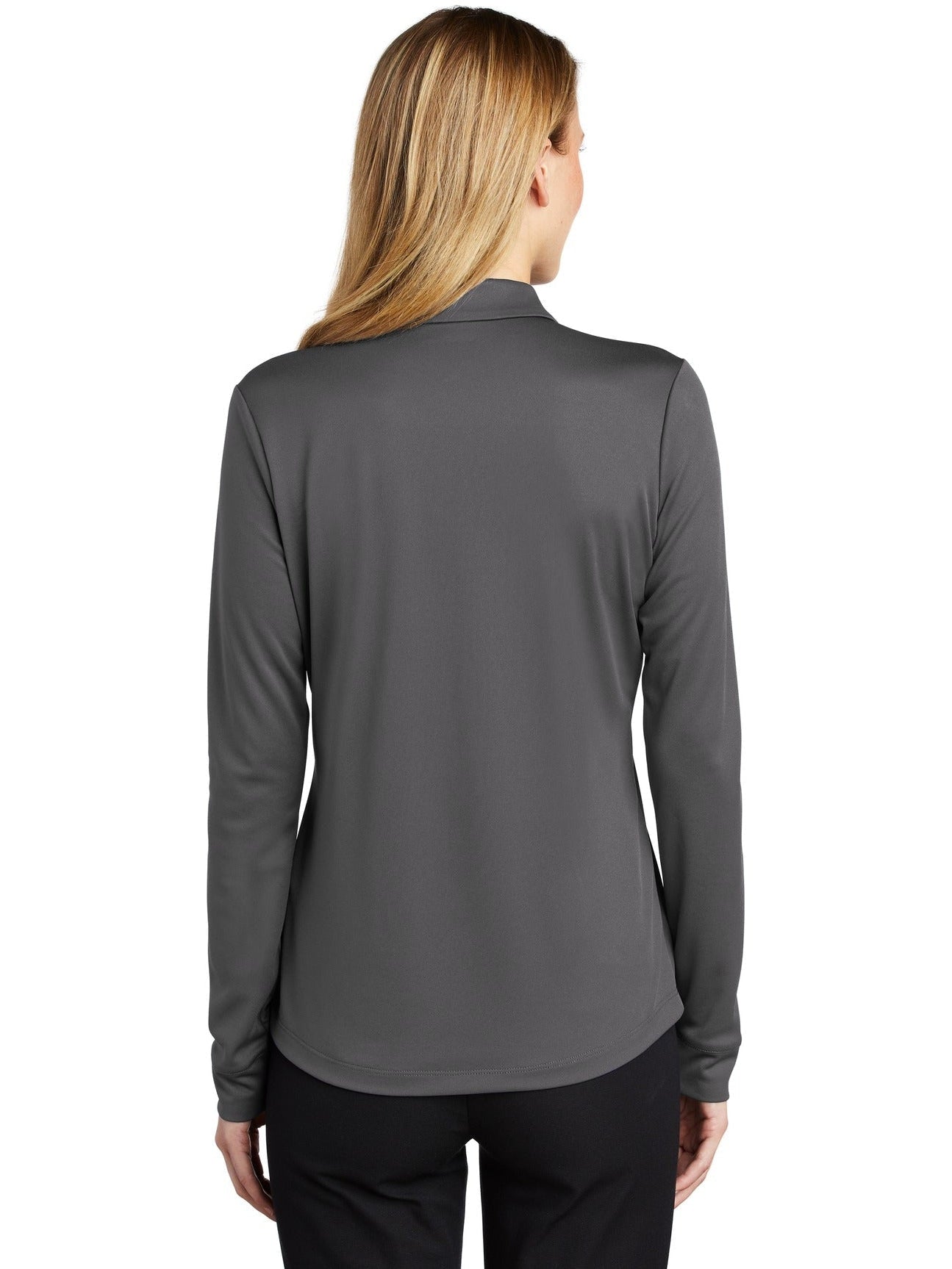 OUTLET-Port AuthorityLadies Silk Touch Performance Long Sleeve Polo