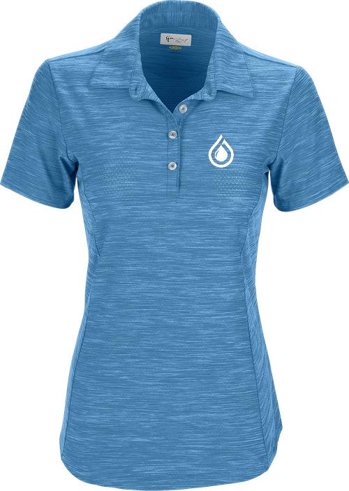 Greg Norman Ladies Play Dry Heather Solid Polo