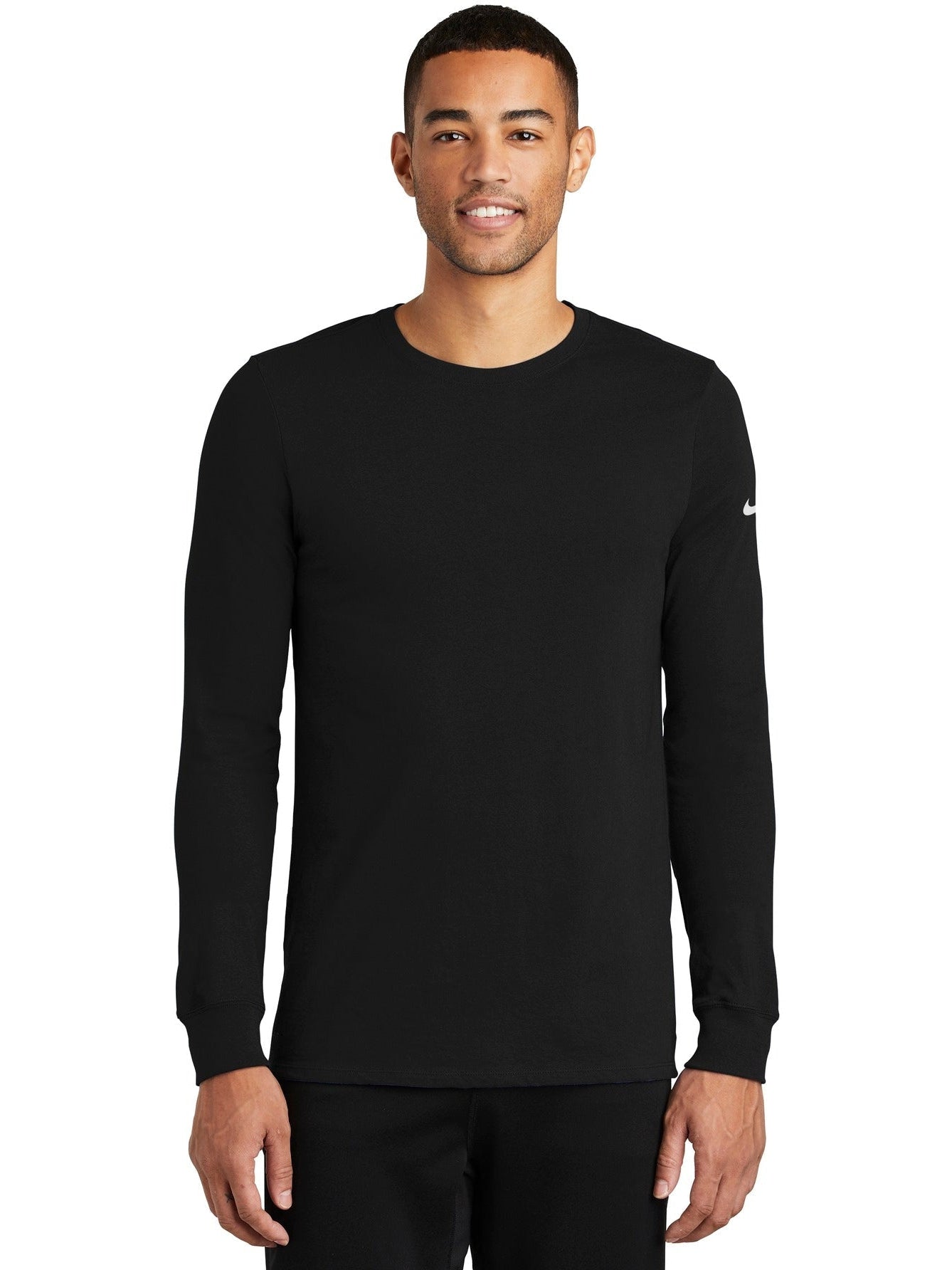 NIKE Dri-Fit Cotton/Poly Long Sleeve Tee