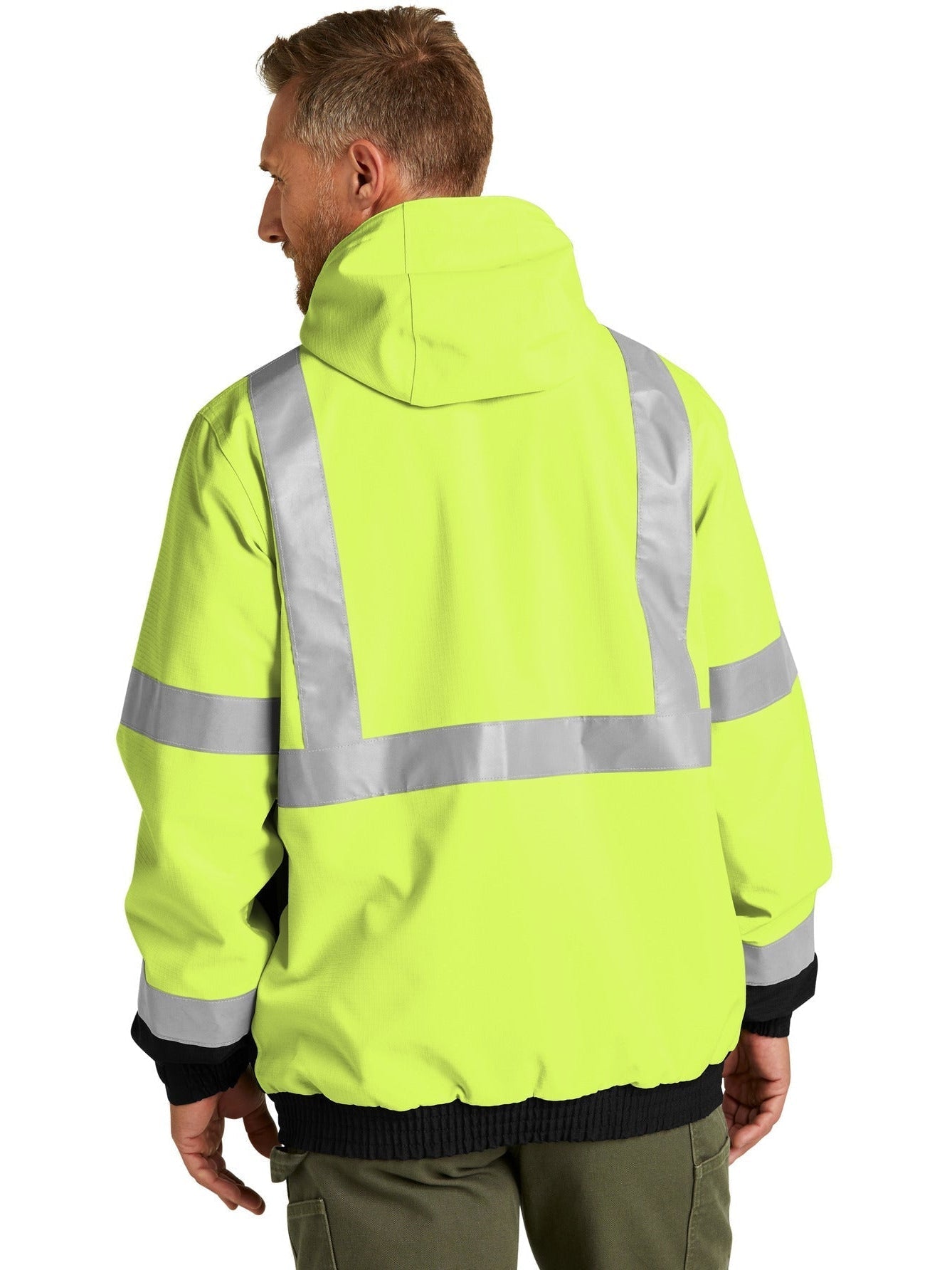 OUTLET-CornerStone ANSI 107 Class 3 Waterproof Insulated Ripstop Bomber Jacket