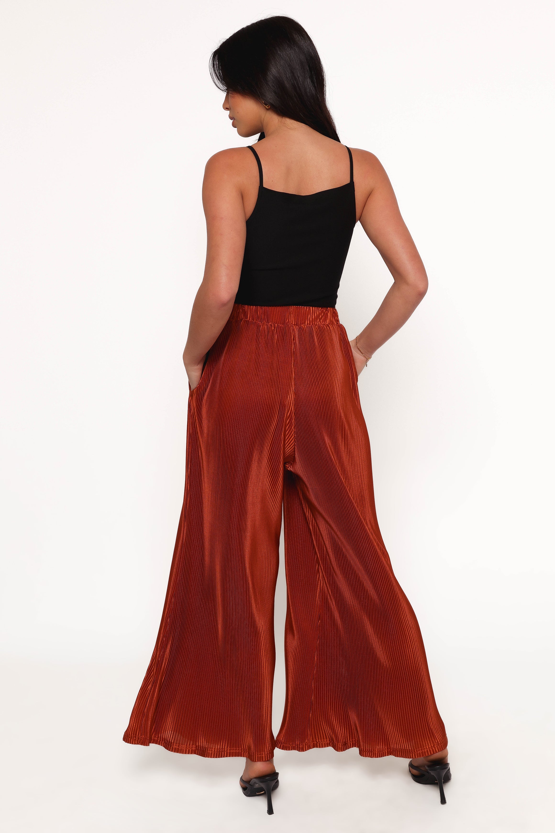 Leria Wide Pant - Burnt Orange