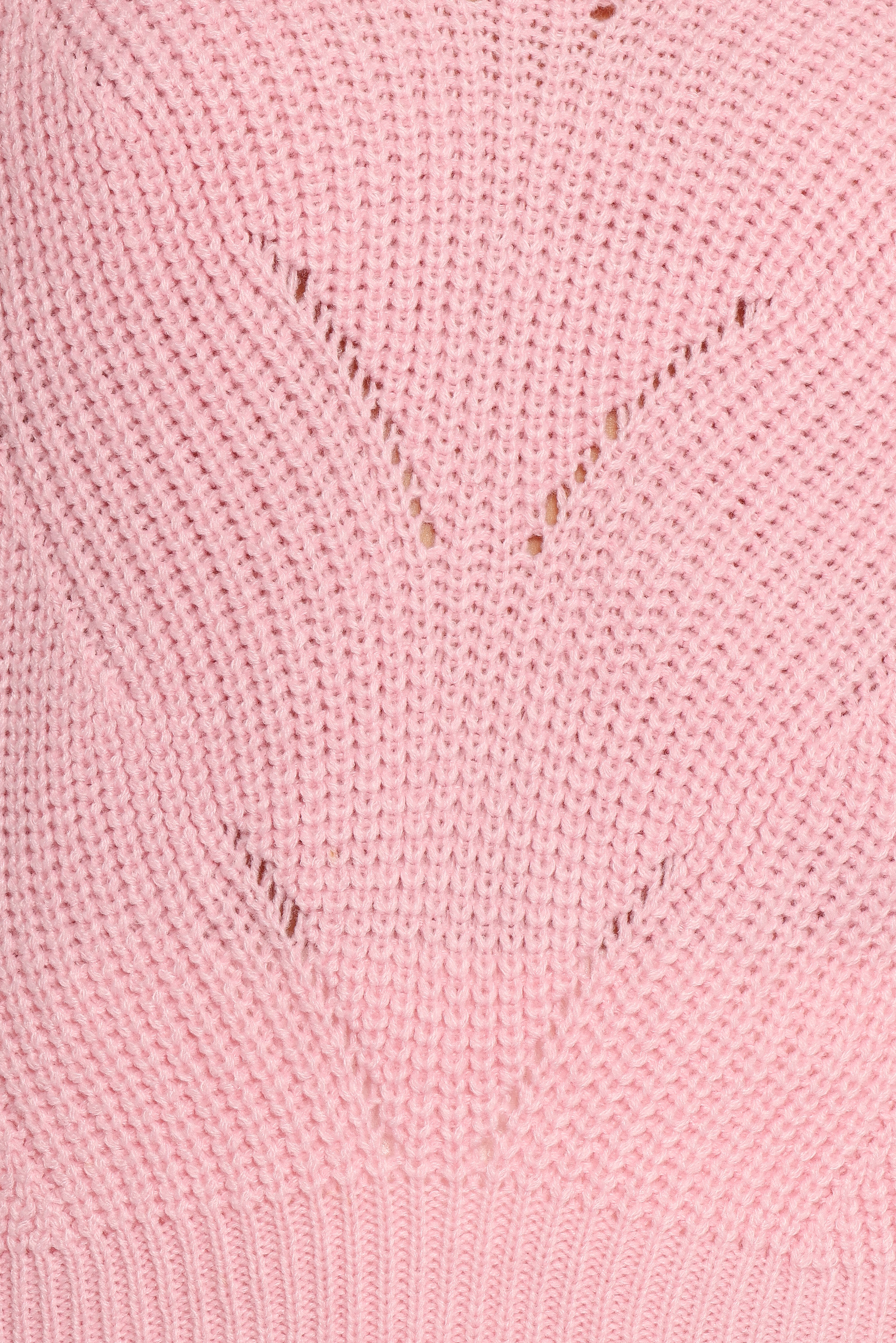 Mora Open Stitch Knit Sweater - Pale Pink