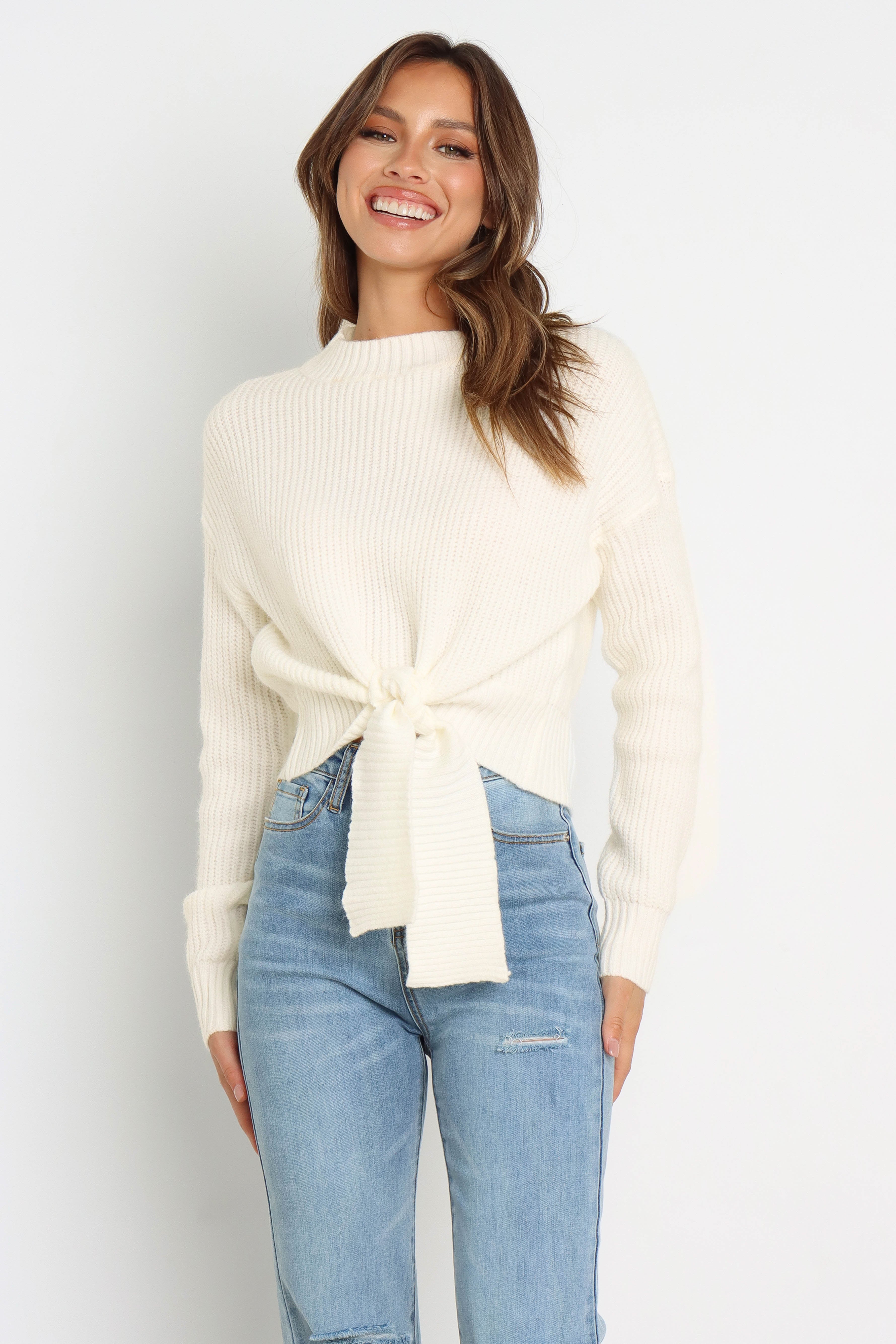 Captivate Knit Sweater - Cream