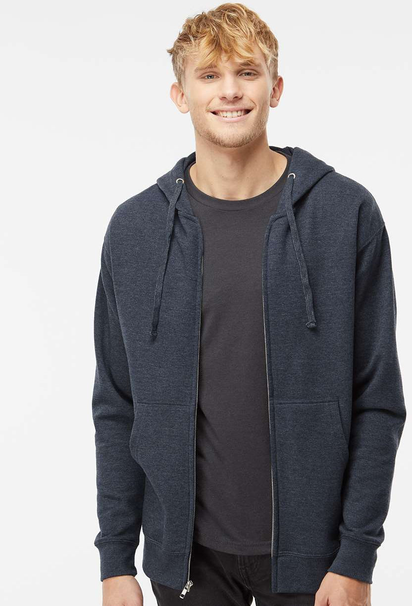 OUTLET-Independent Trading Co. Midweight Full-Zip Hooded Sweatshirt