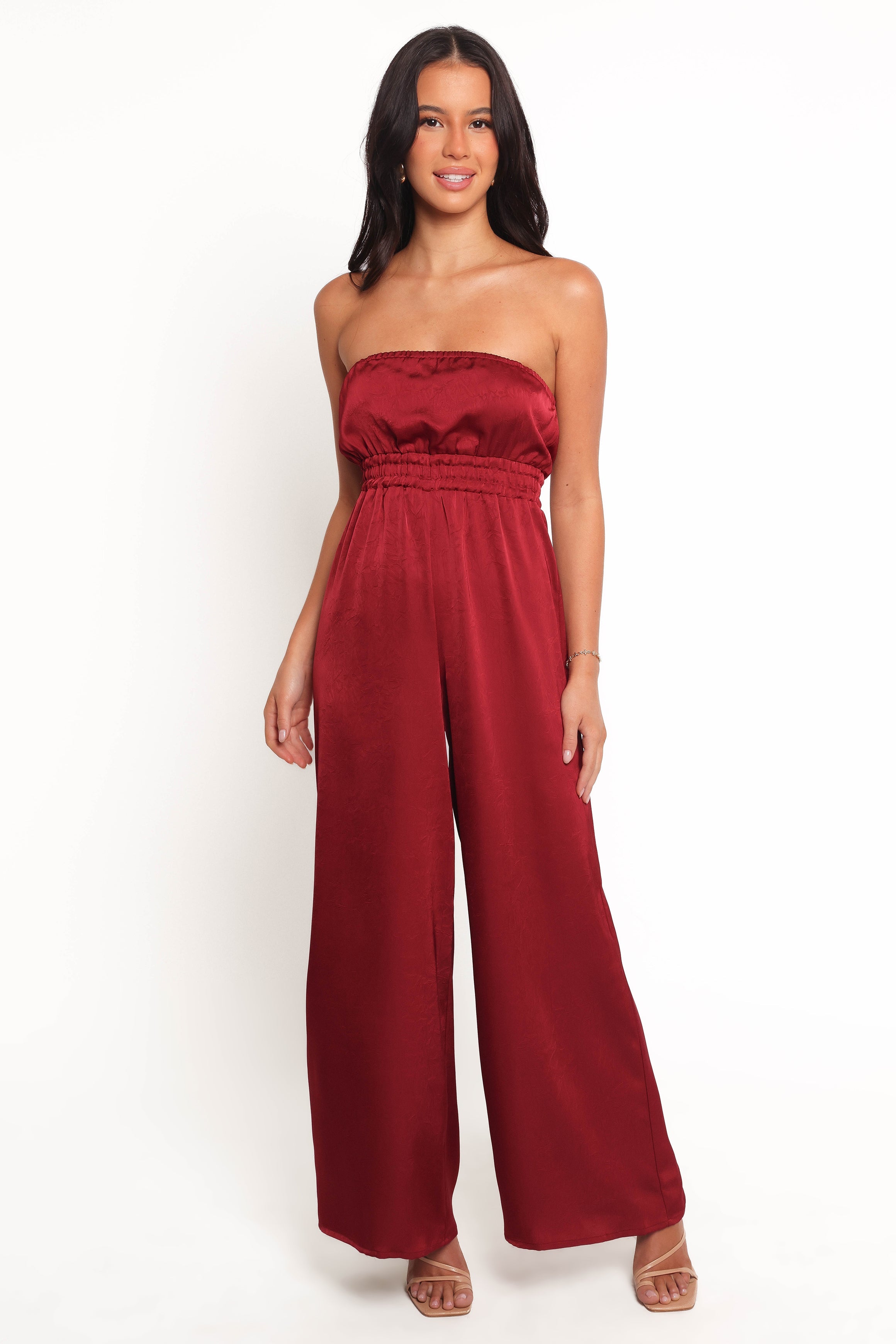 Melanii Jumpsuit - Deep Red