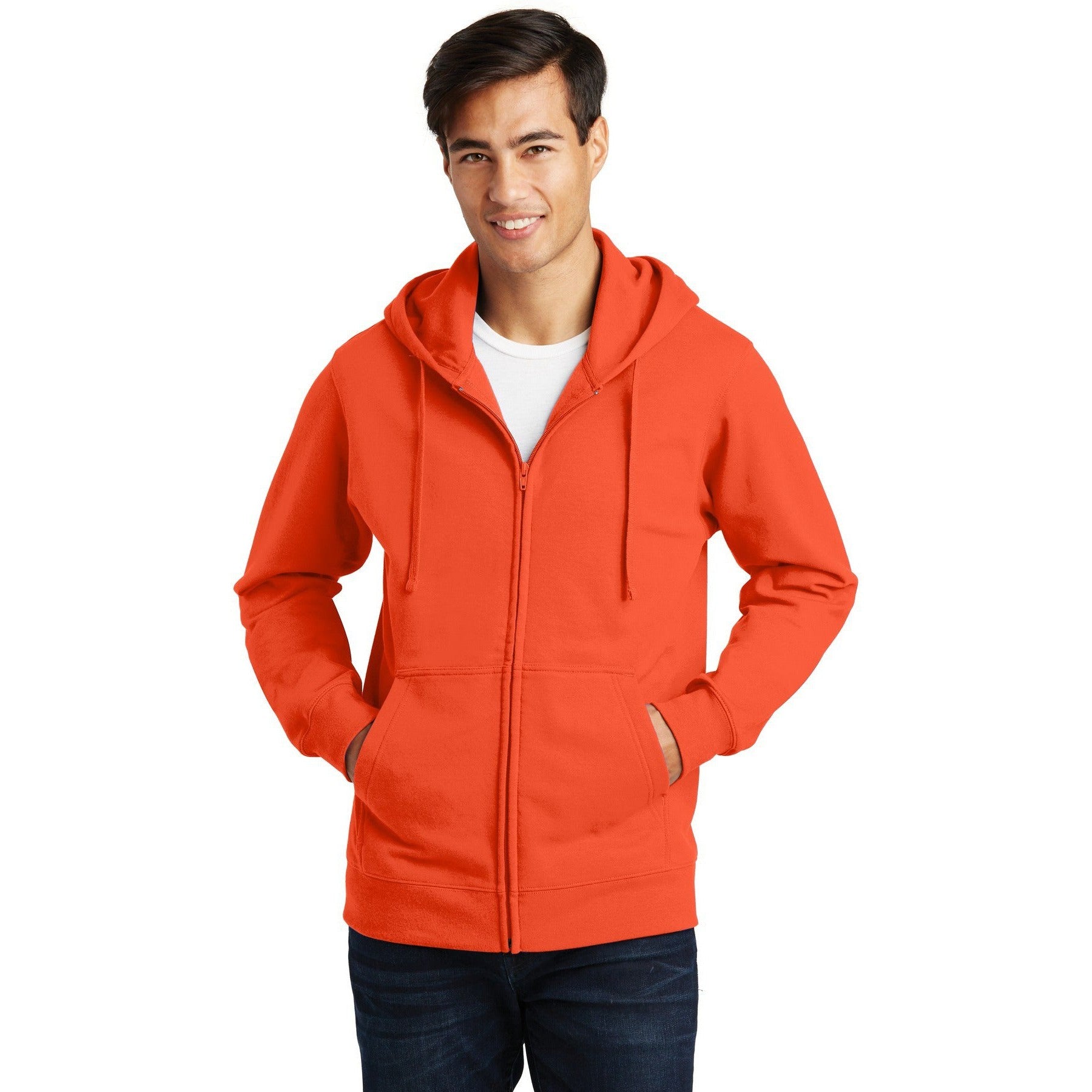 CLOSEOUT - Port & Company Fan Favorite Fleece Full-Zip Hooded Sweatshirt