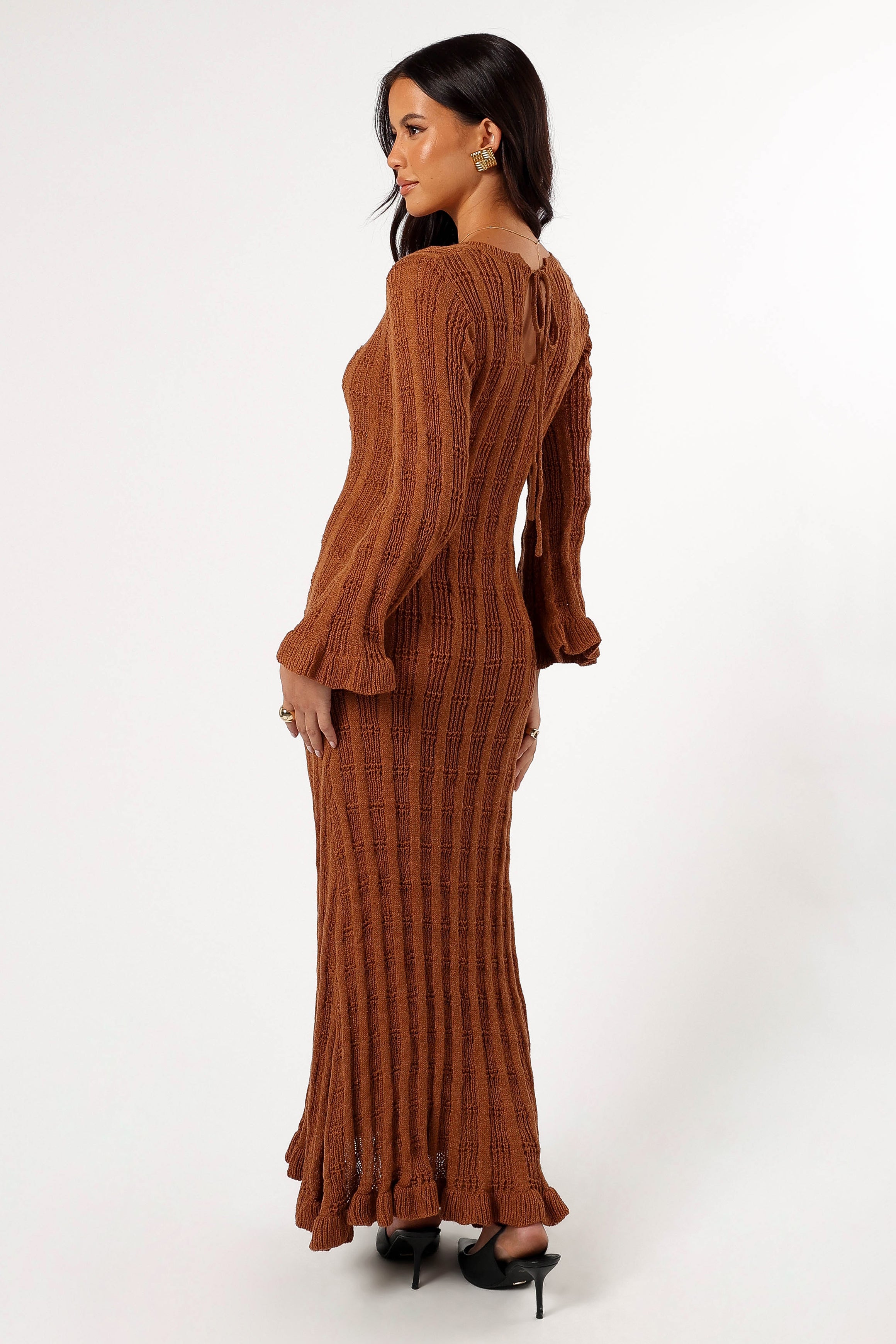 Colter Long Sleeve Maxi Dress - Bronze