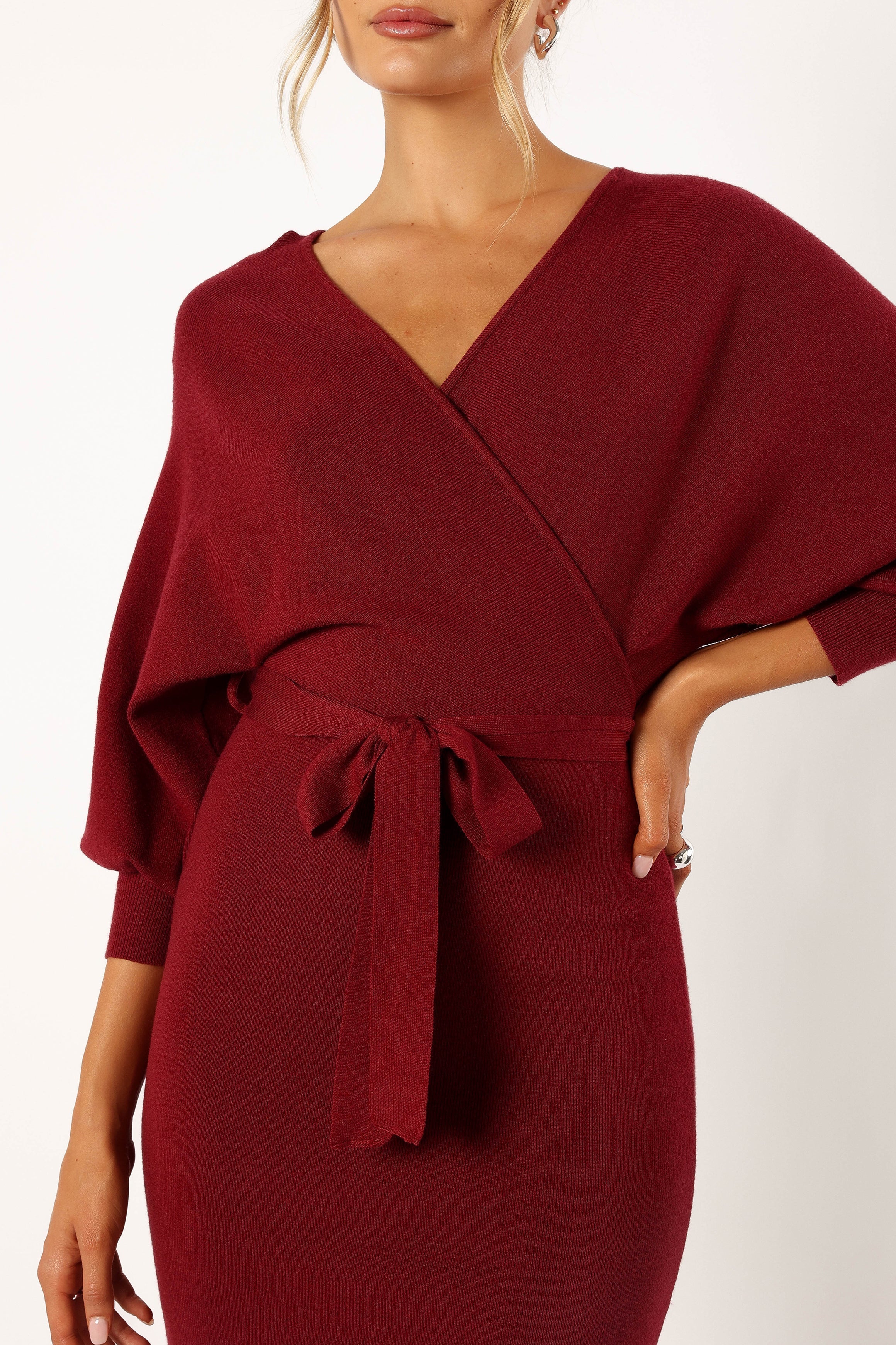 Nate Dress - Merlot