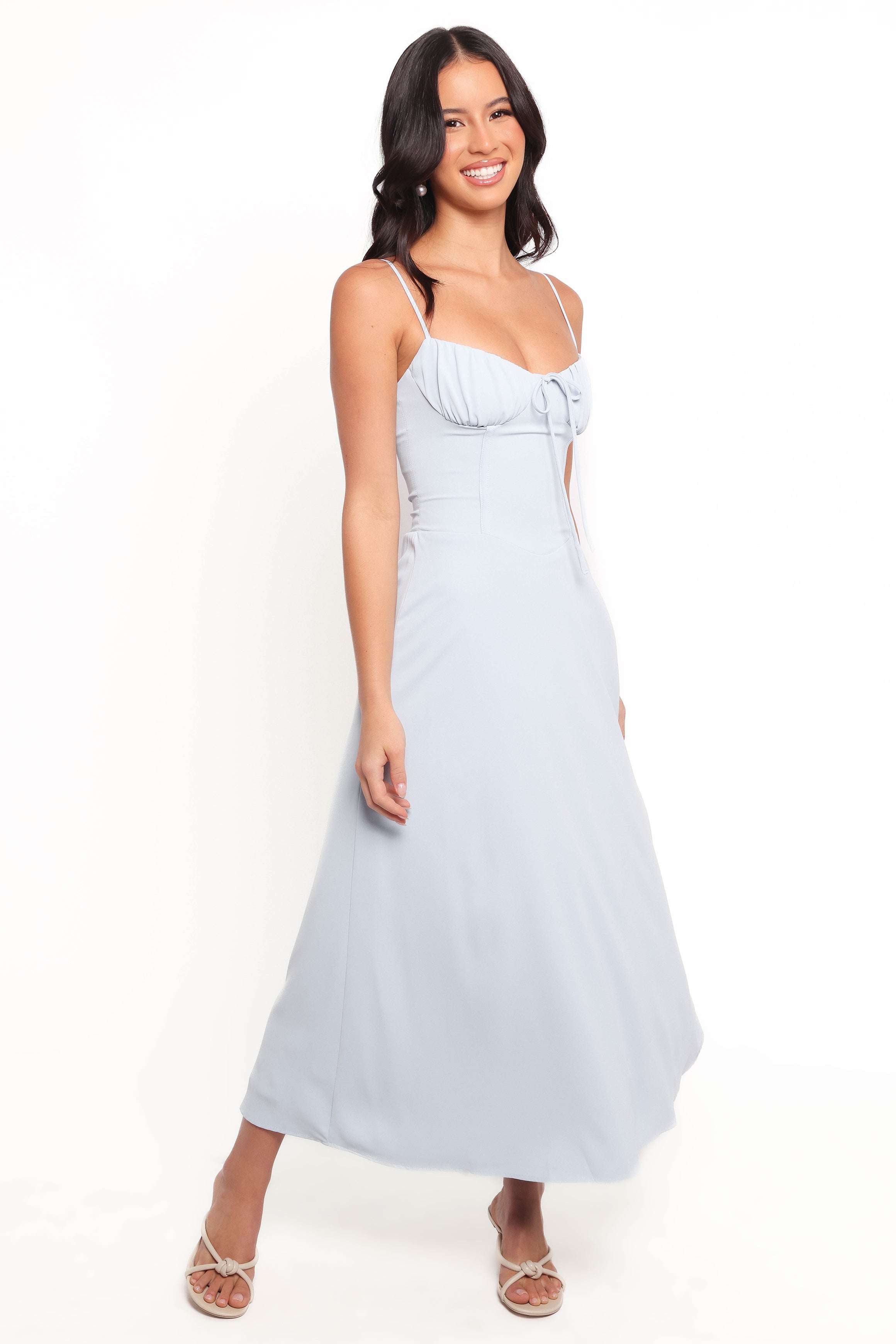 Nadina Midi Dress - Soft Blue