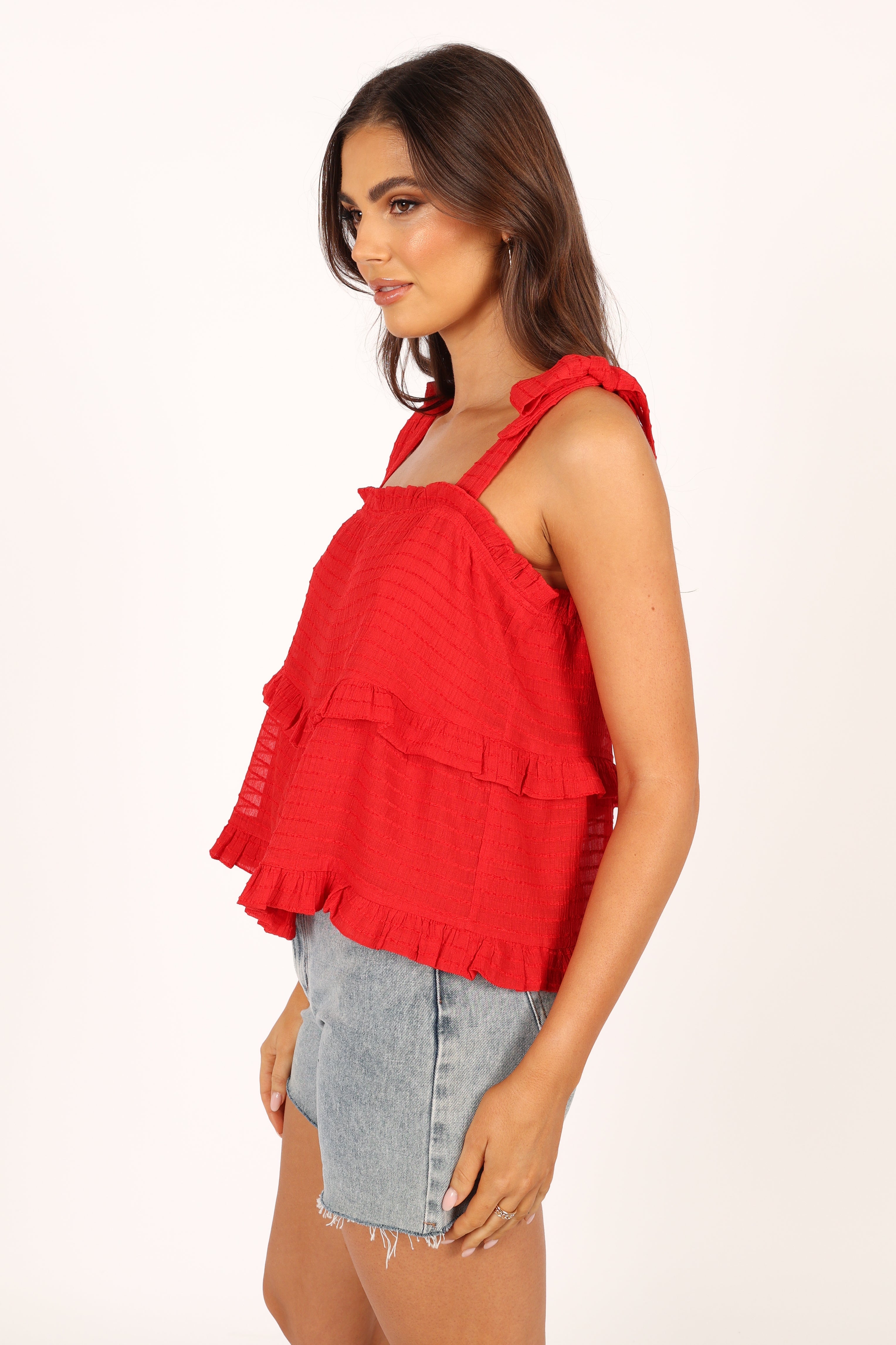 Avery Tiered Top - Red