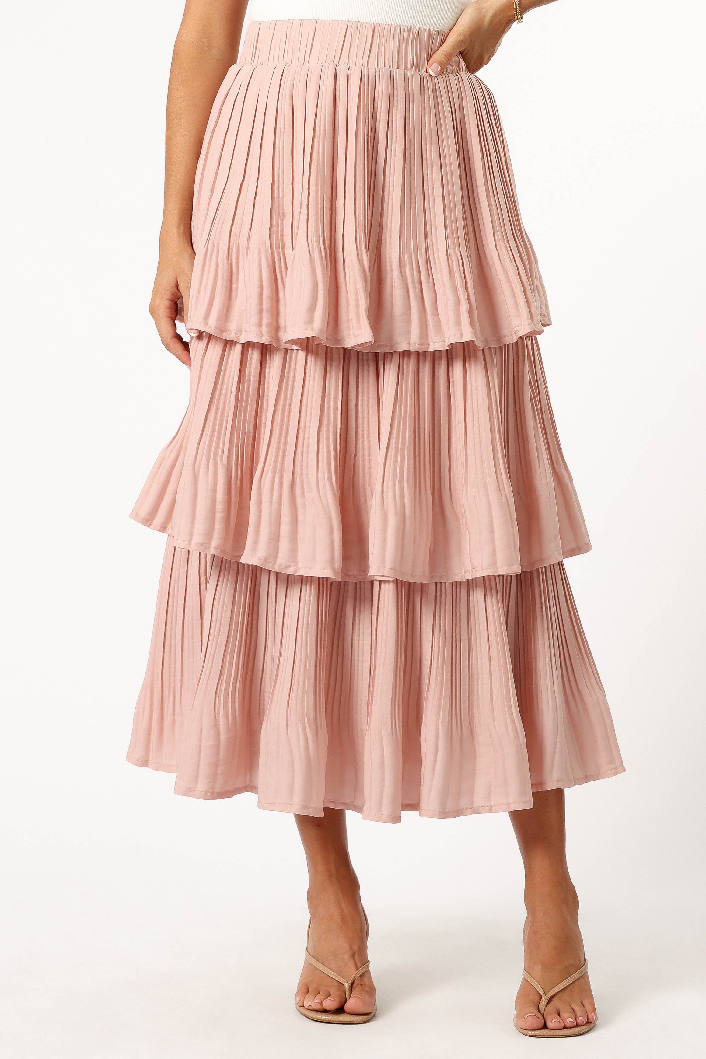 Rylan Maxi Skirt - Champagne Pink