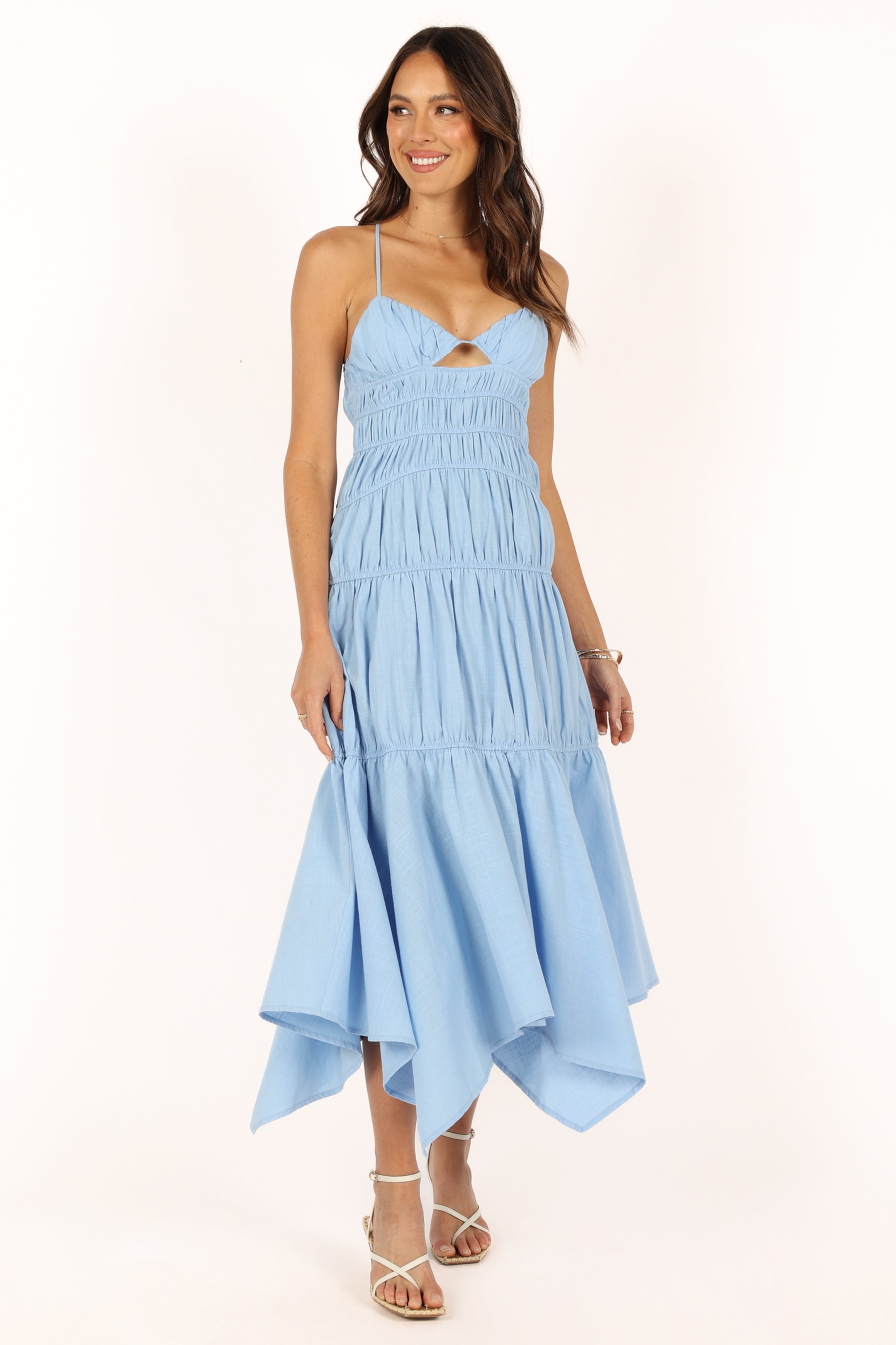 Riley Midi Dress - Blue