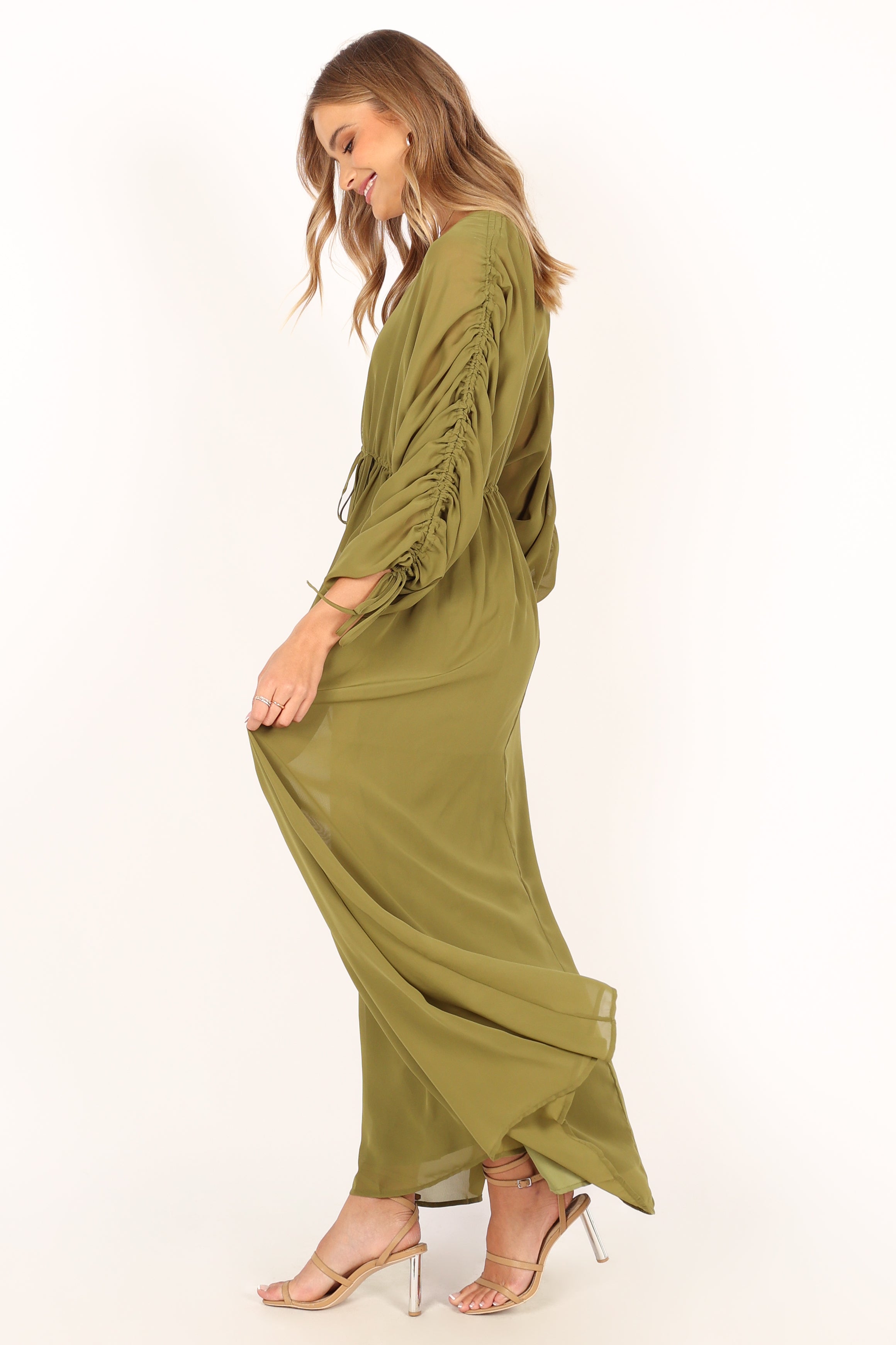 Ramona Long Sleeve Maxi Dress - Sage