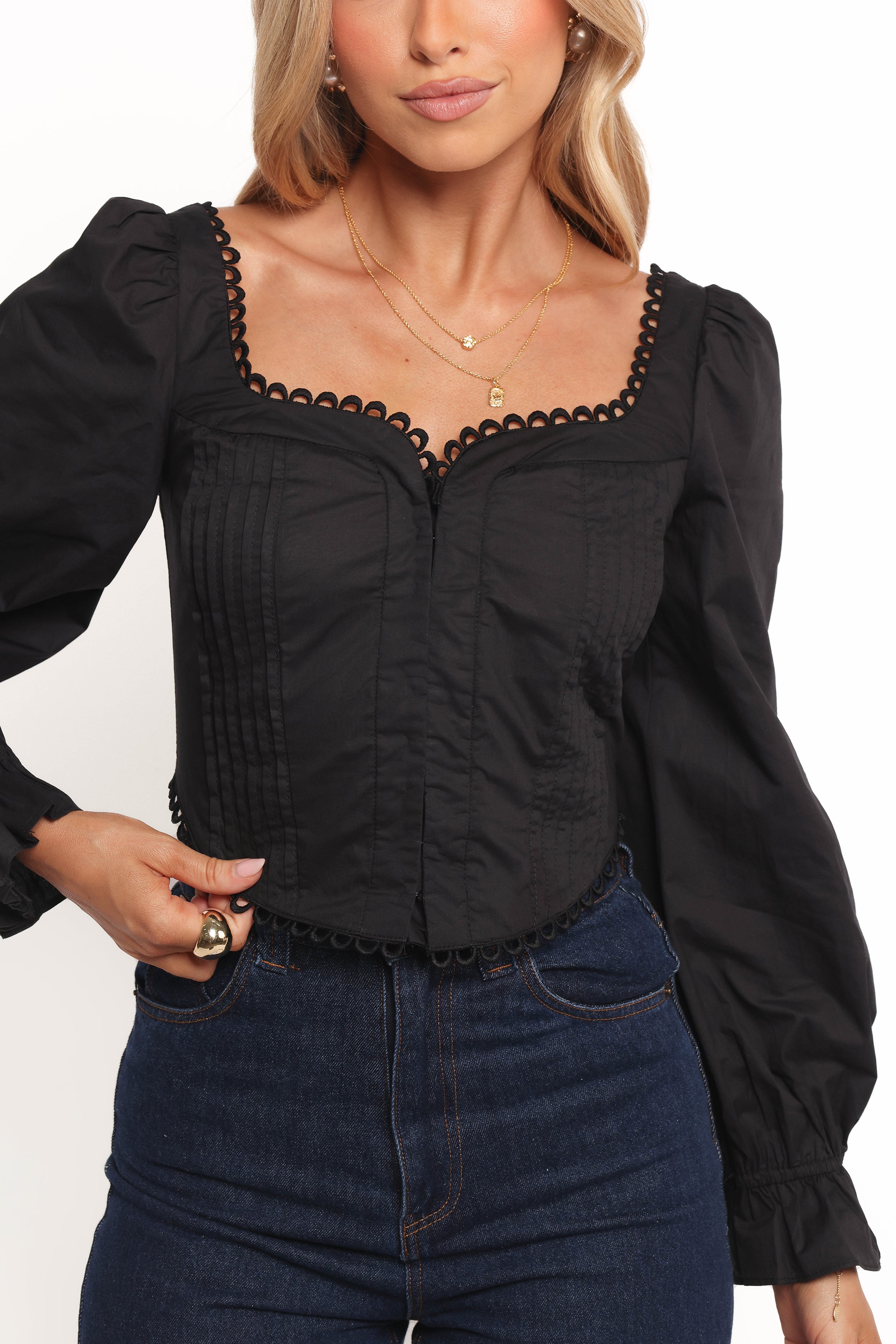 Lorelei Corset Top - Black