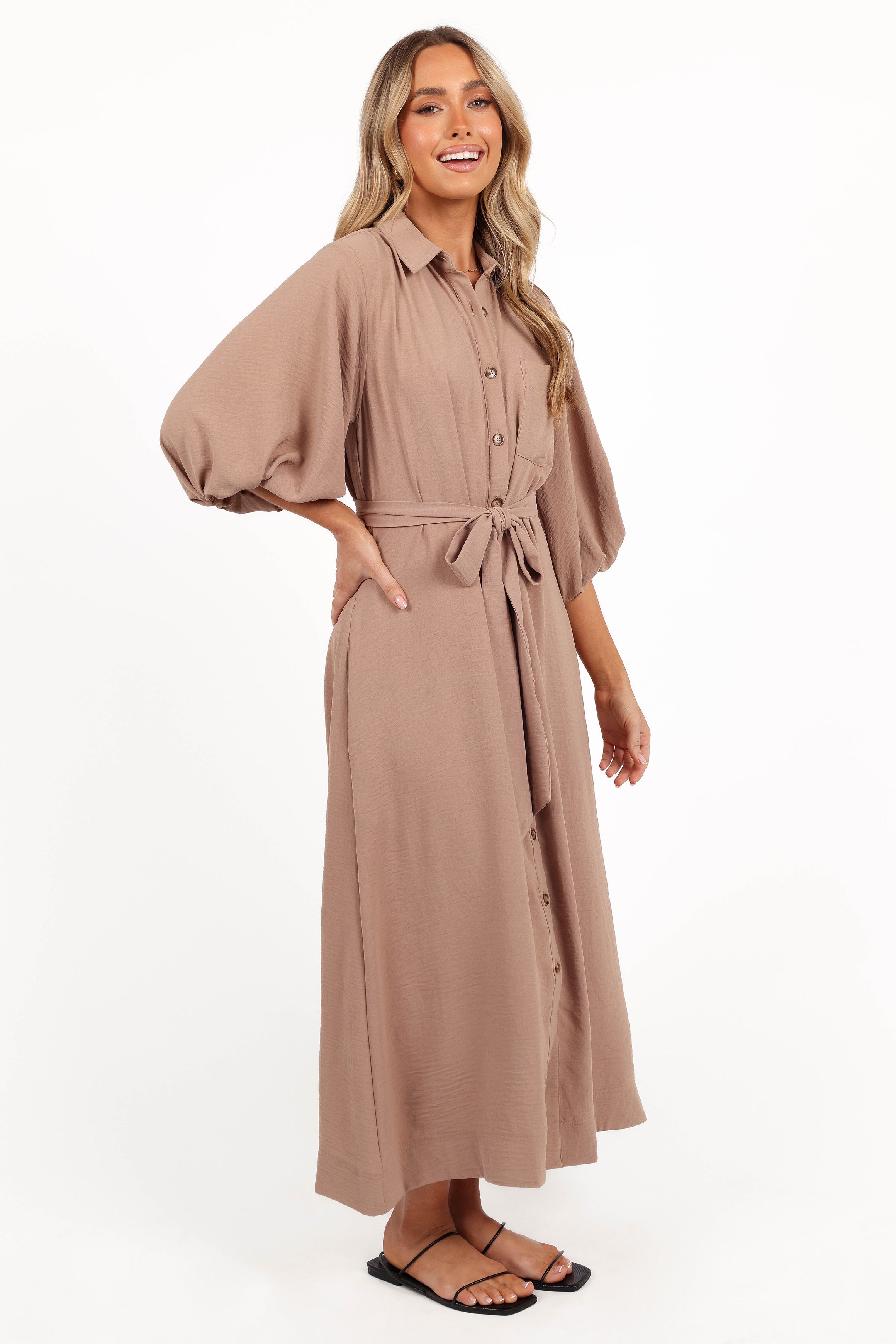 Zanita Midi Dress - Toast