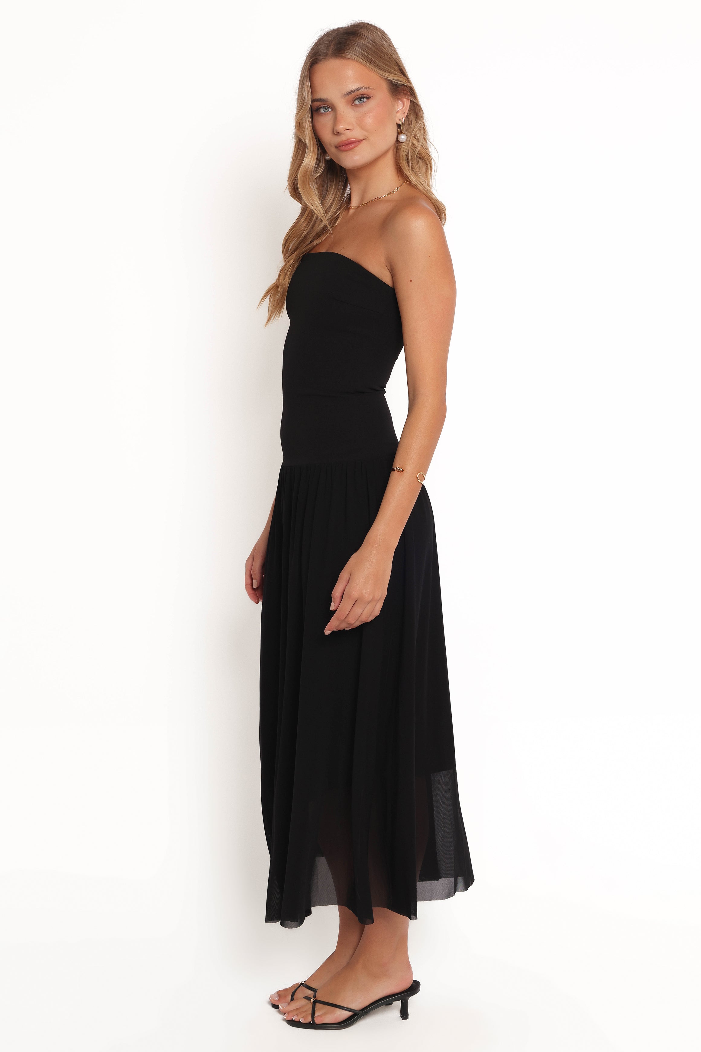 Caitie Midi Dress - Black