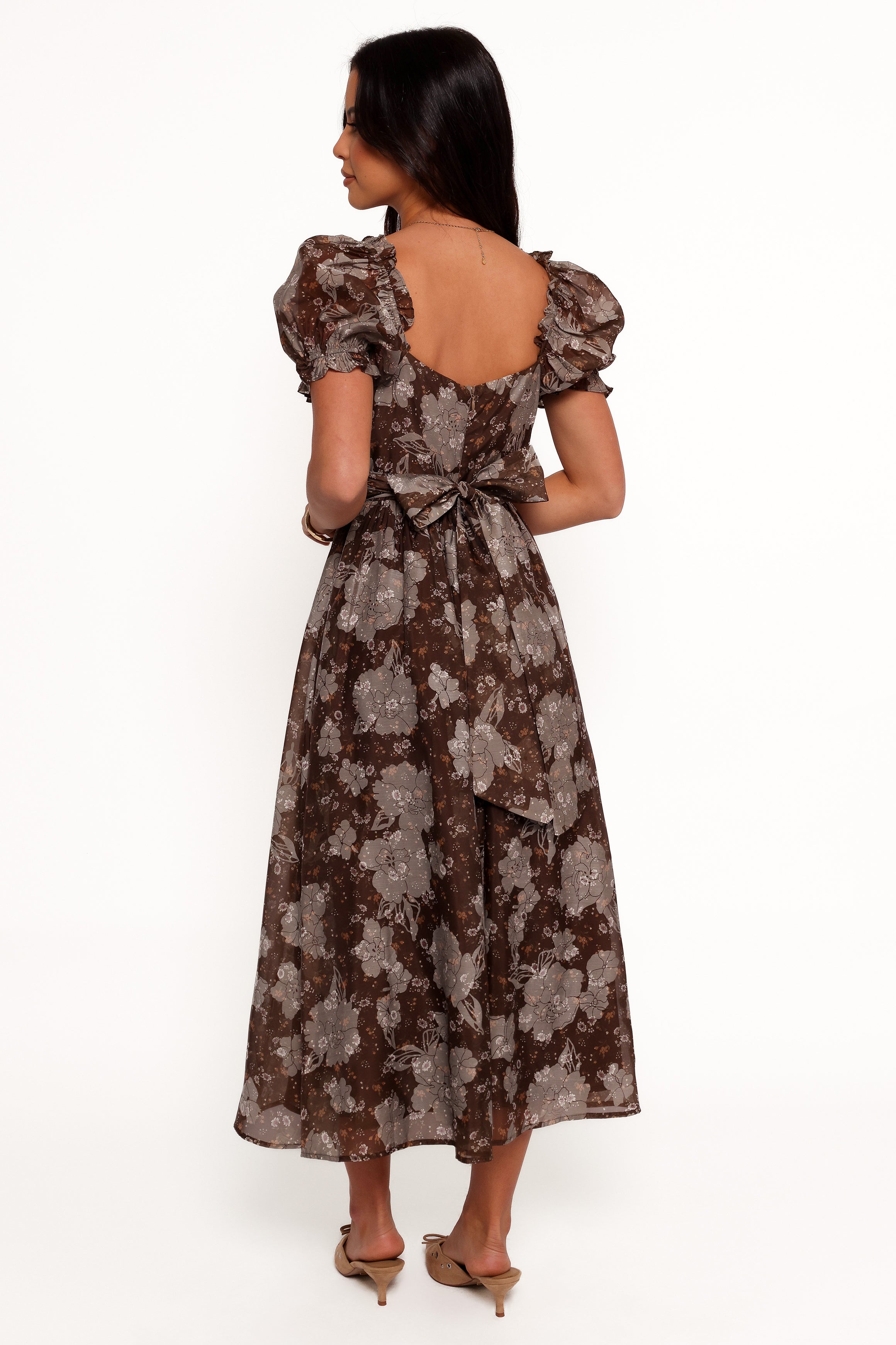 Farryn Maxi Dress - Brown/Grey