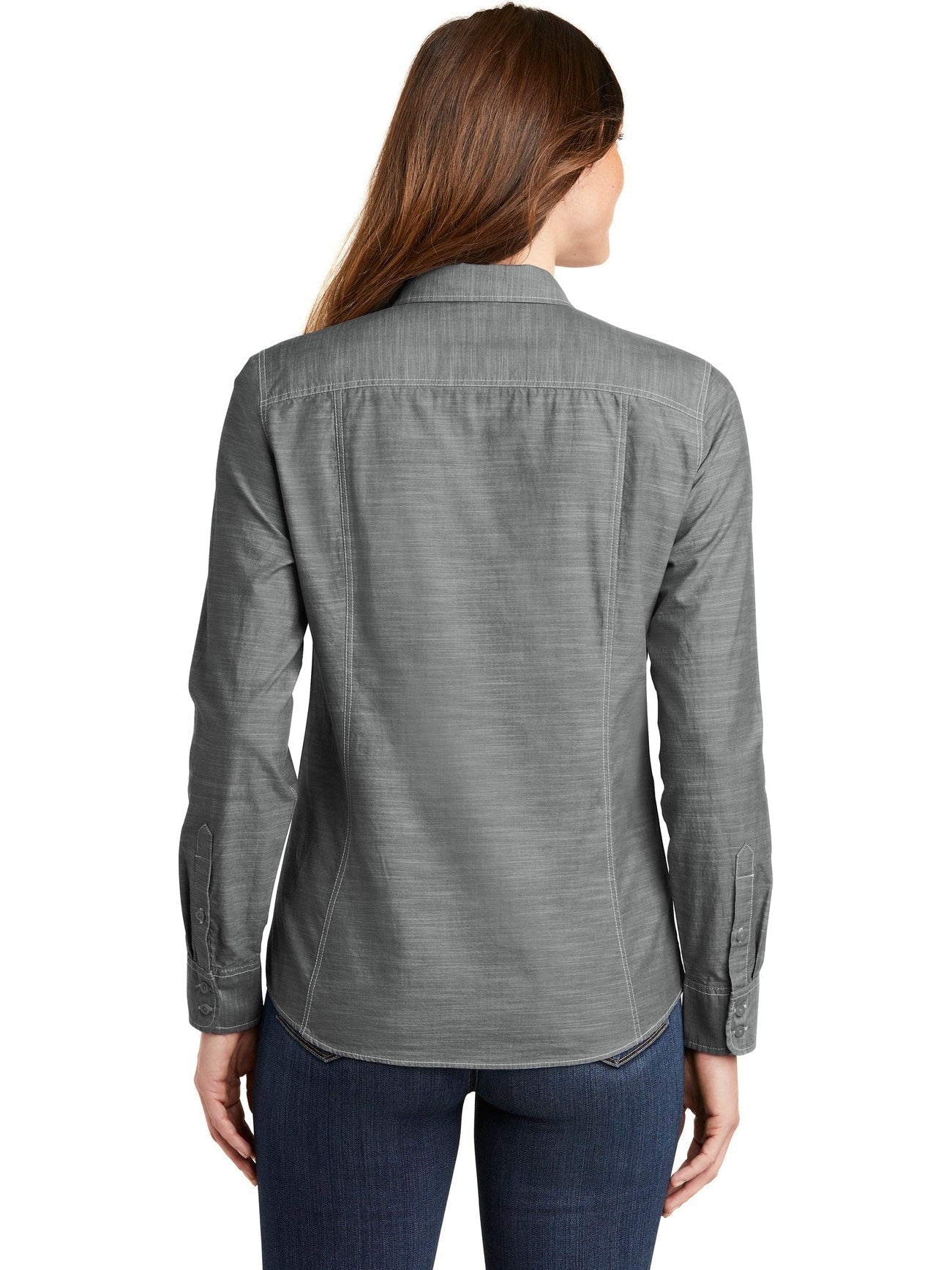 OUTLET-Port Authority Ladies Slub Chambray Shirt