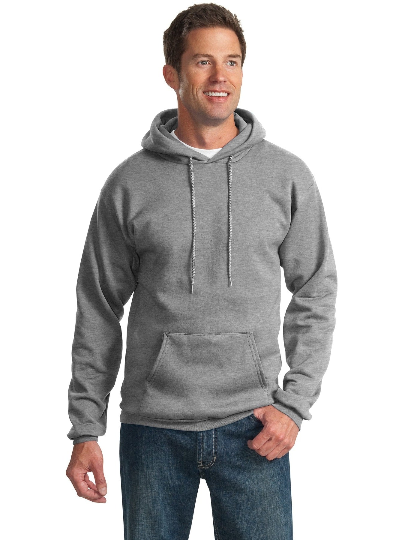 OUTLET-Port & Company Essential Fleece Pullover Hooded Sweatshirt