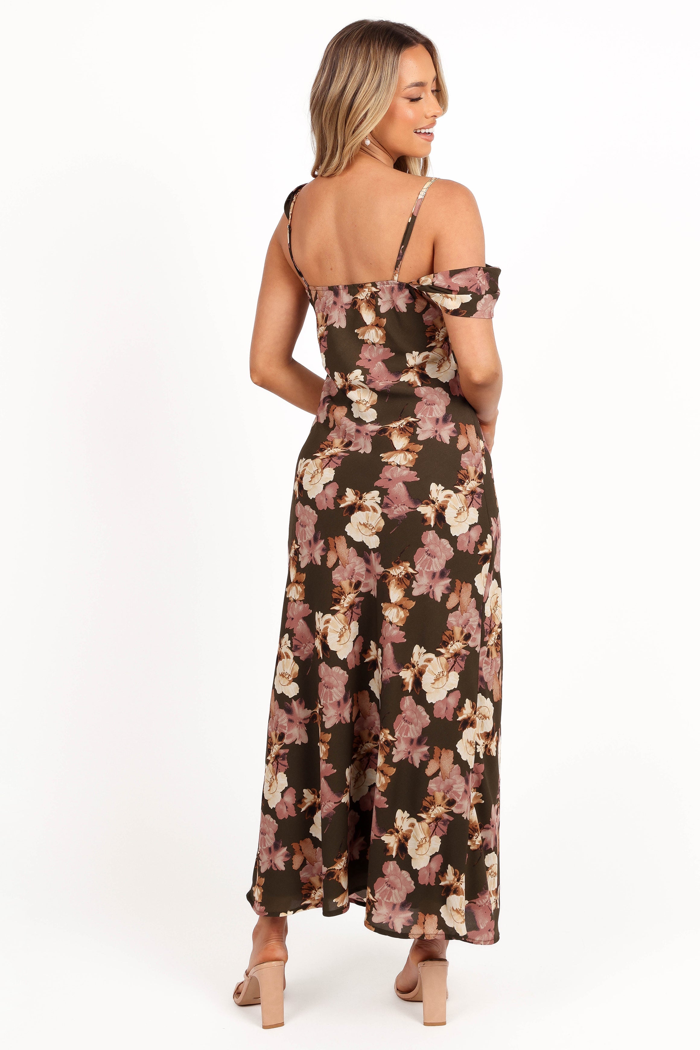 Kamryn Midi Dress - Olive Floral