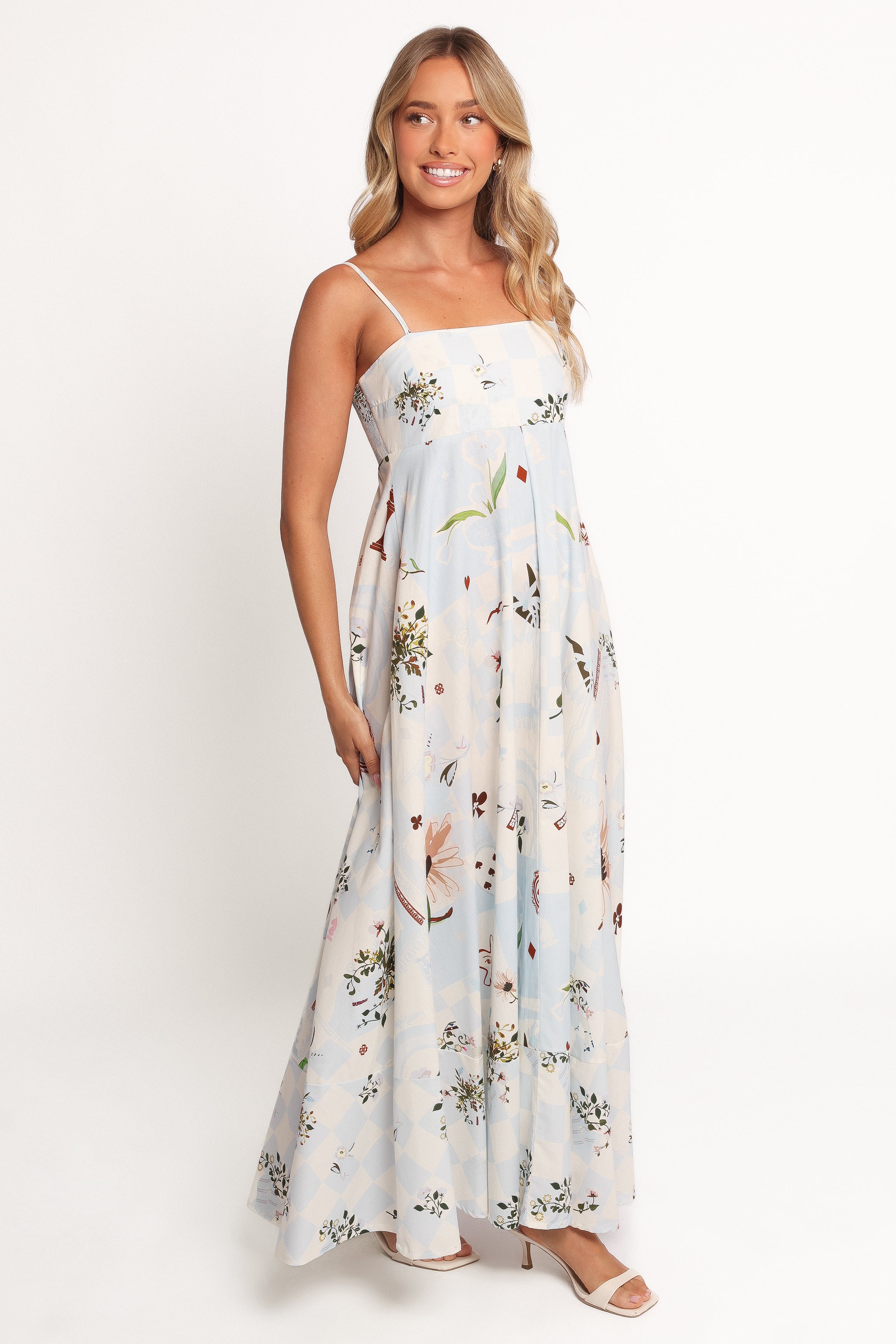 Emmeline Maxi Dress - Blue Floral