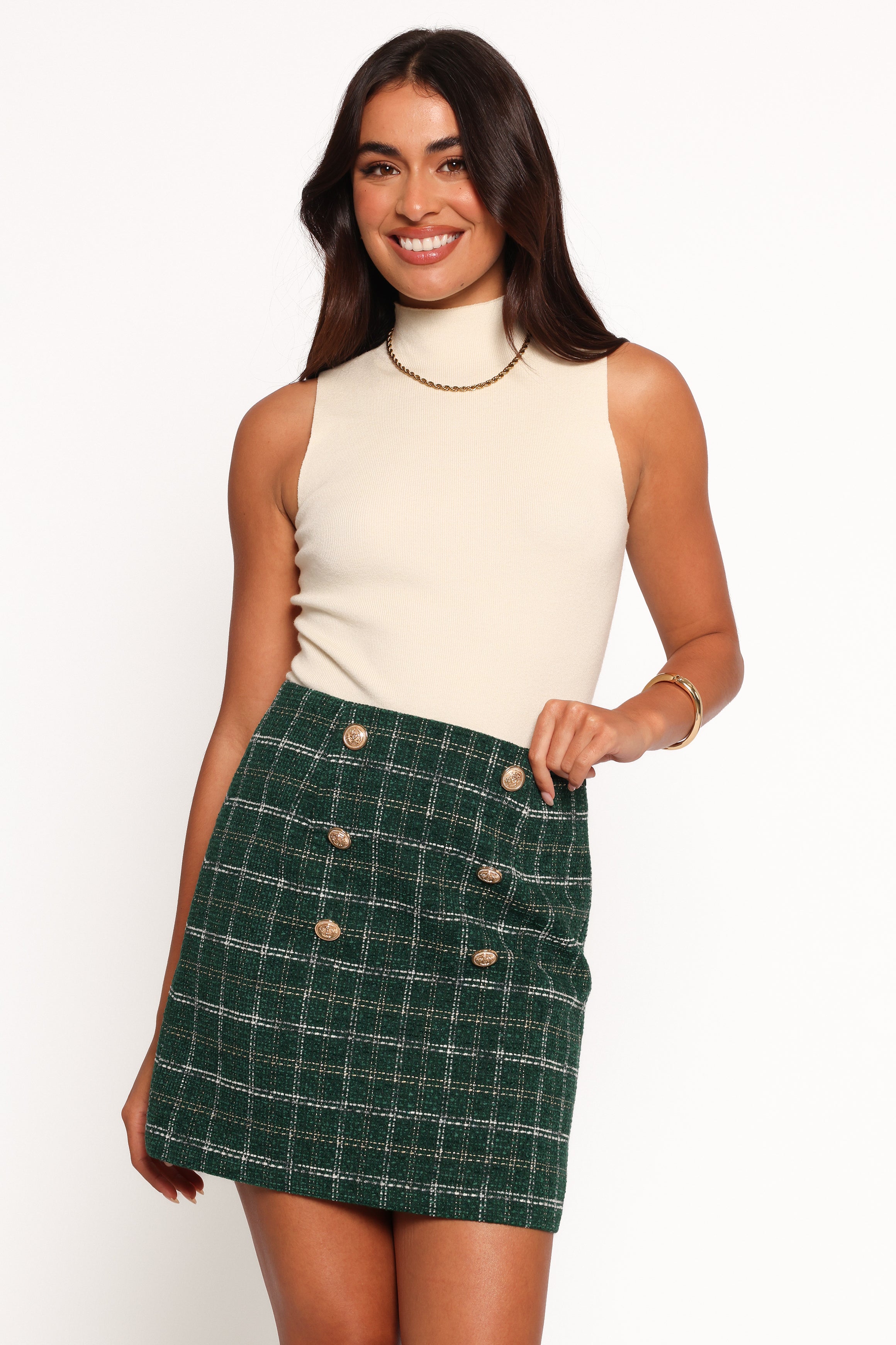 Zadia Mini Skirt - Green