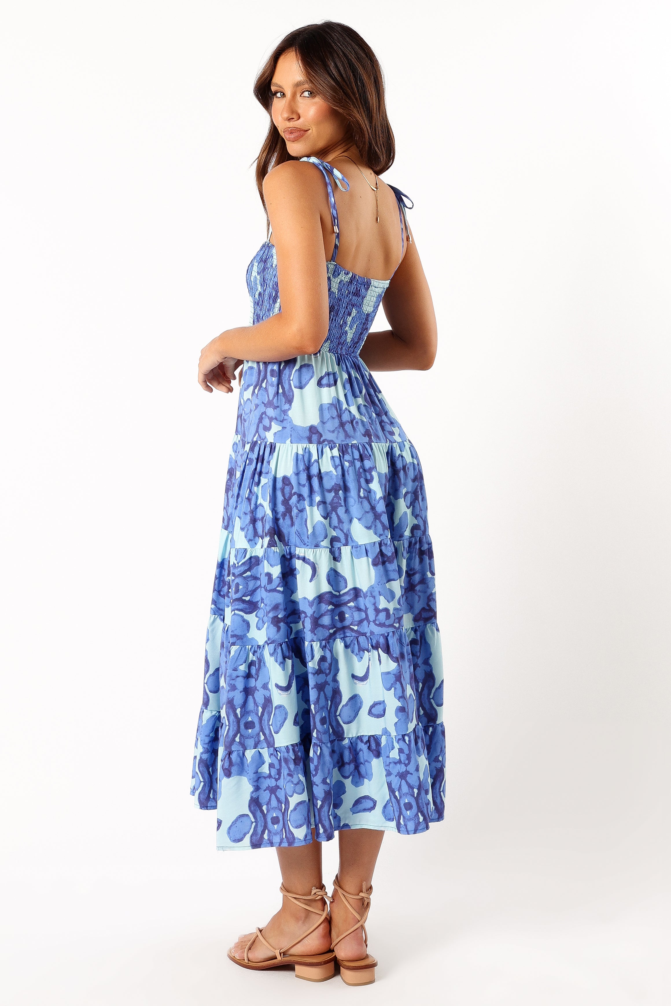 Amarie Midi Dress - Blue