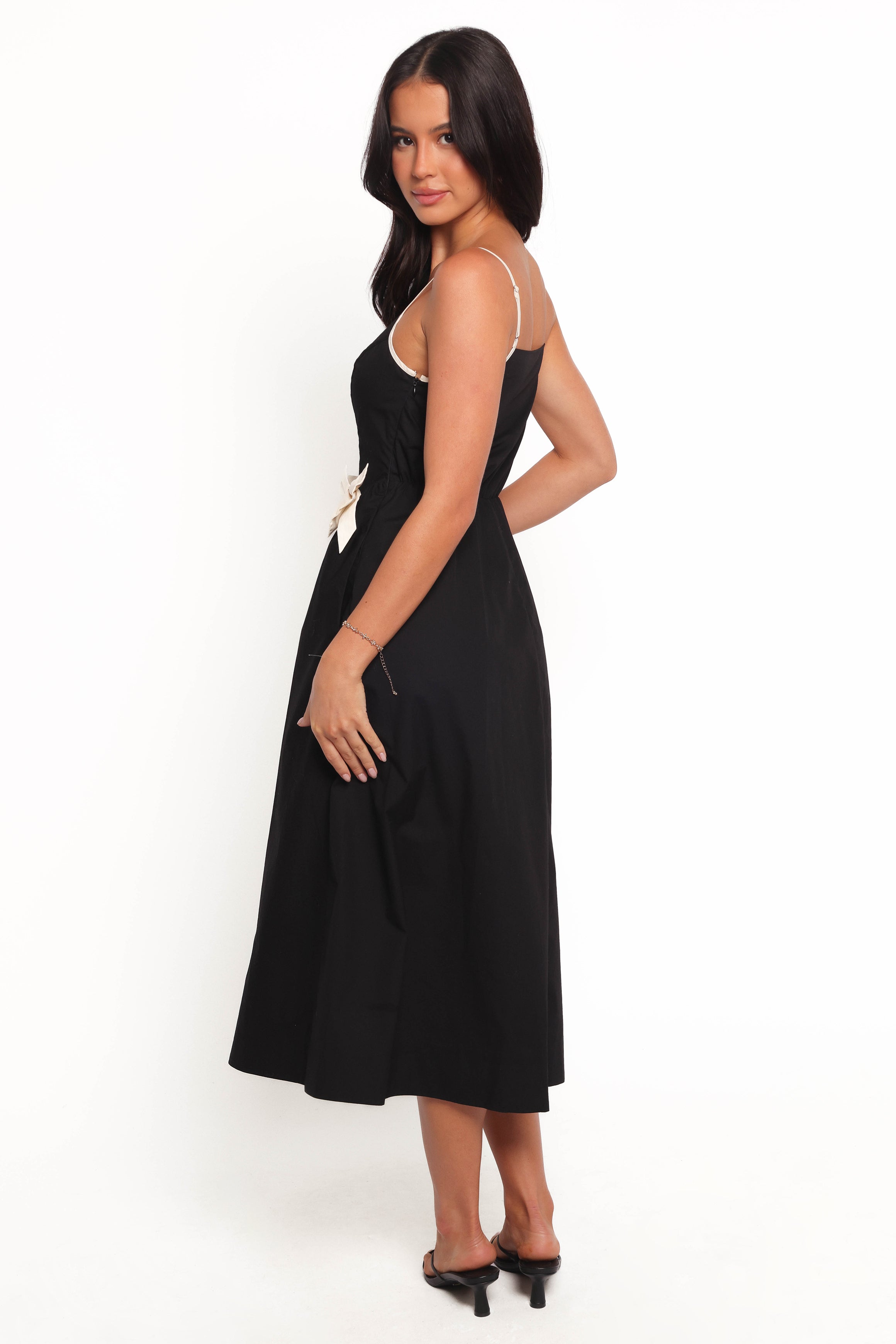 Tia Midi Dress - Black