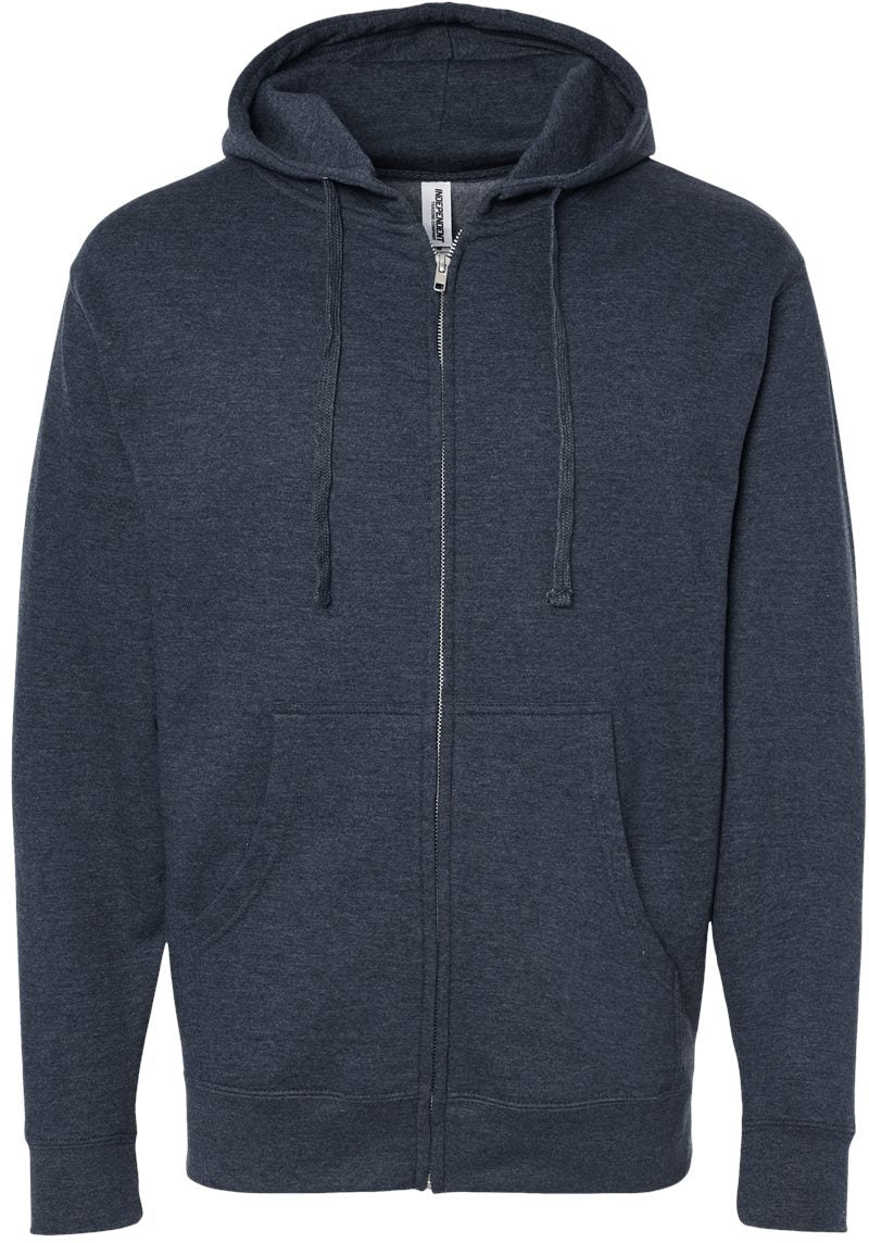 OUTLET-Independent Trading Co. Midweight Full-Zip Hooded Sweatshirt