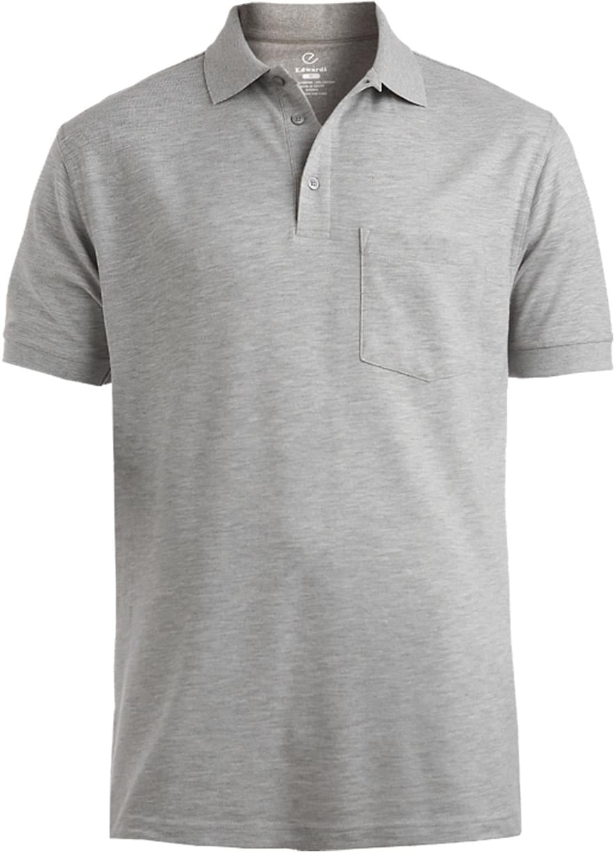 OUTLET-Edwards Blended Pique Short Sleeve Polo With Pocket