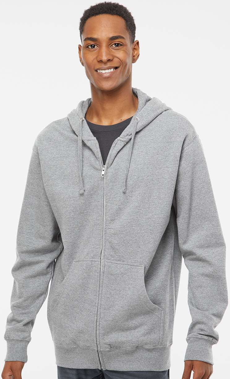 OUTLET-Independent Trading Co. Midweight Full-Zip Hooded Sweatshirt