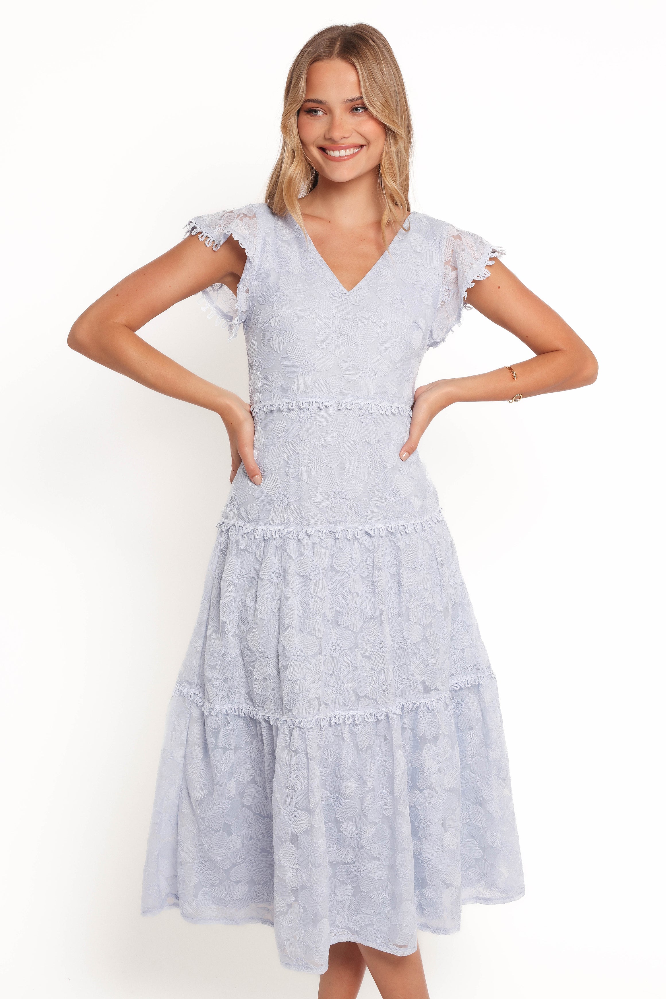 Asher Midi Dress - Blue